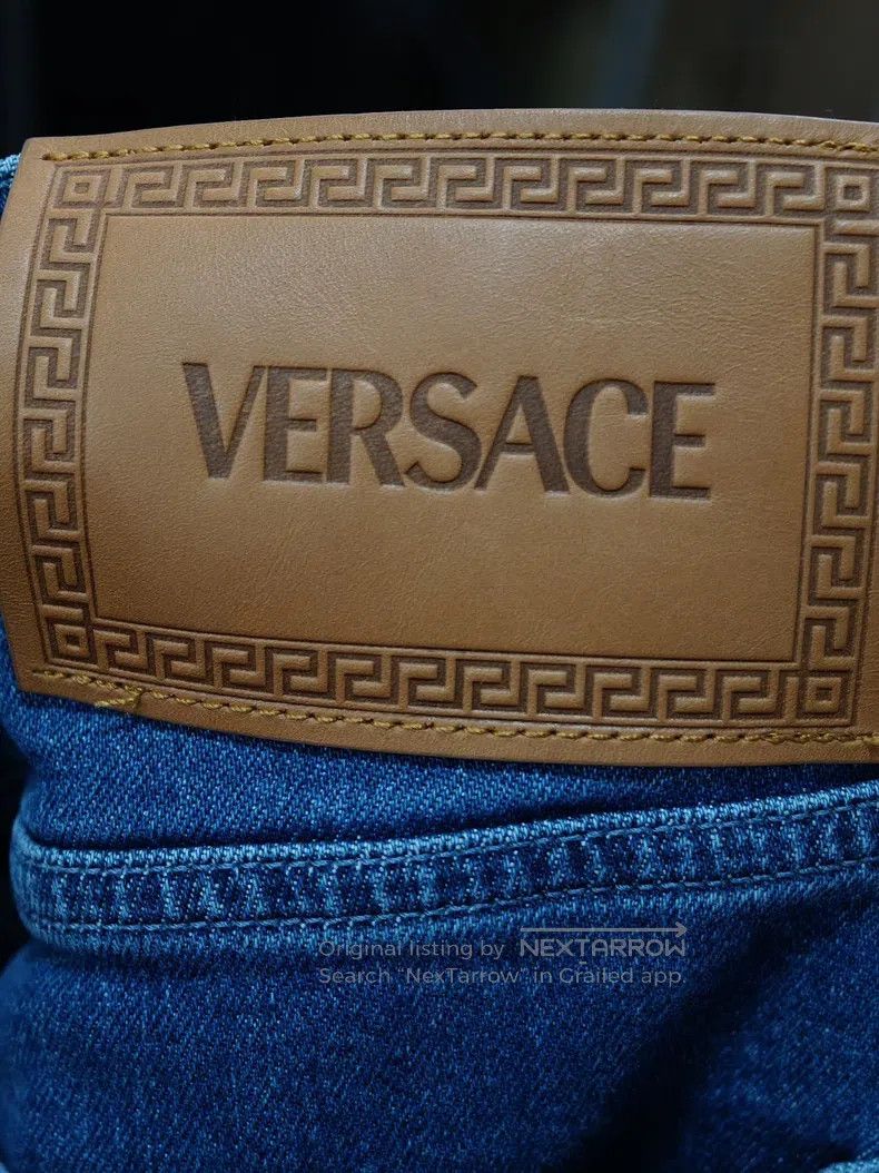 Versace Versace Back print cotton jeans Size 33" - 3 Thumbnail