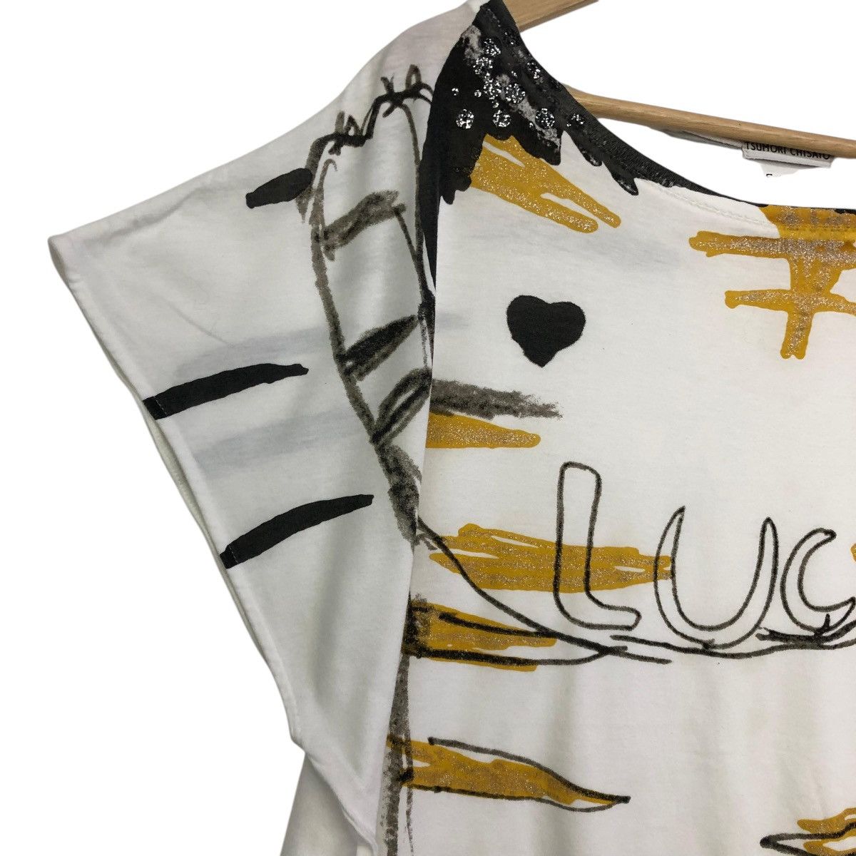 Issey Miyake × Tsumori Chisato *TSUMORI CHISATO by ISSEY MIYAKE art design women tee Size XL / US 12-14 / IT 48-50 - 4 Thumbnail