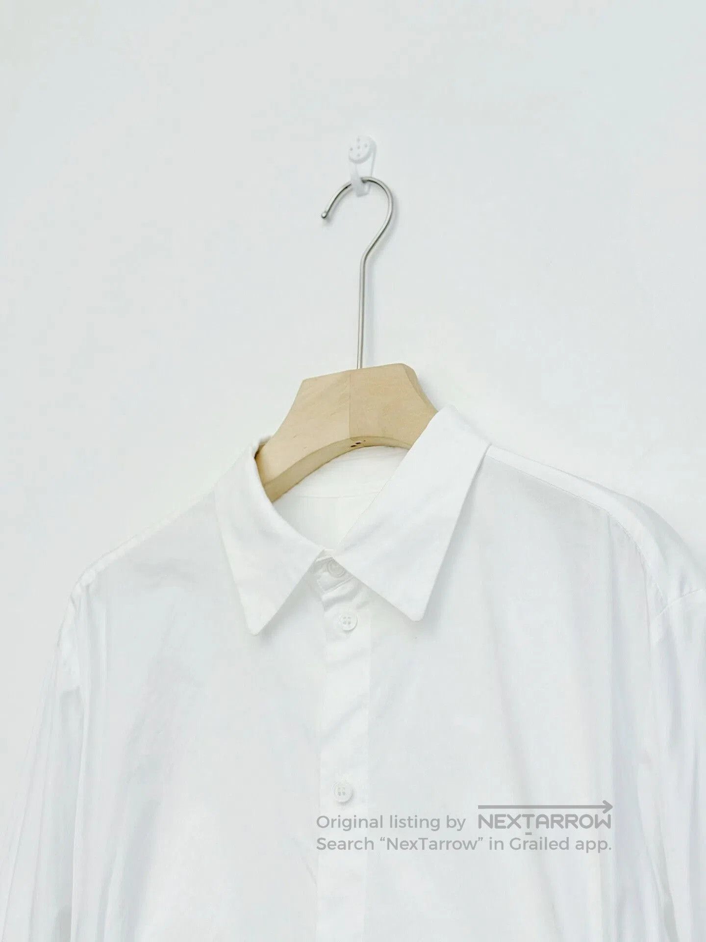 Yohji Yamamoto Yohji Yamamoto White Asymmetrical Shirt. Size L / US 10 / IT 46 - 3 Thumbnail