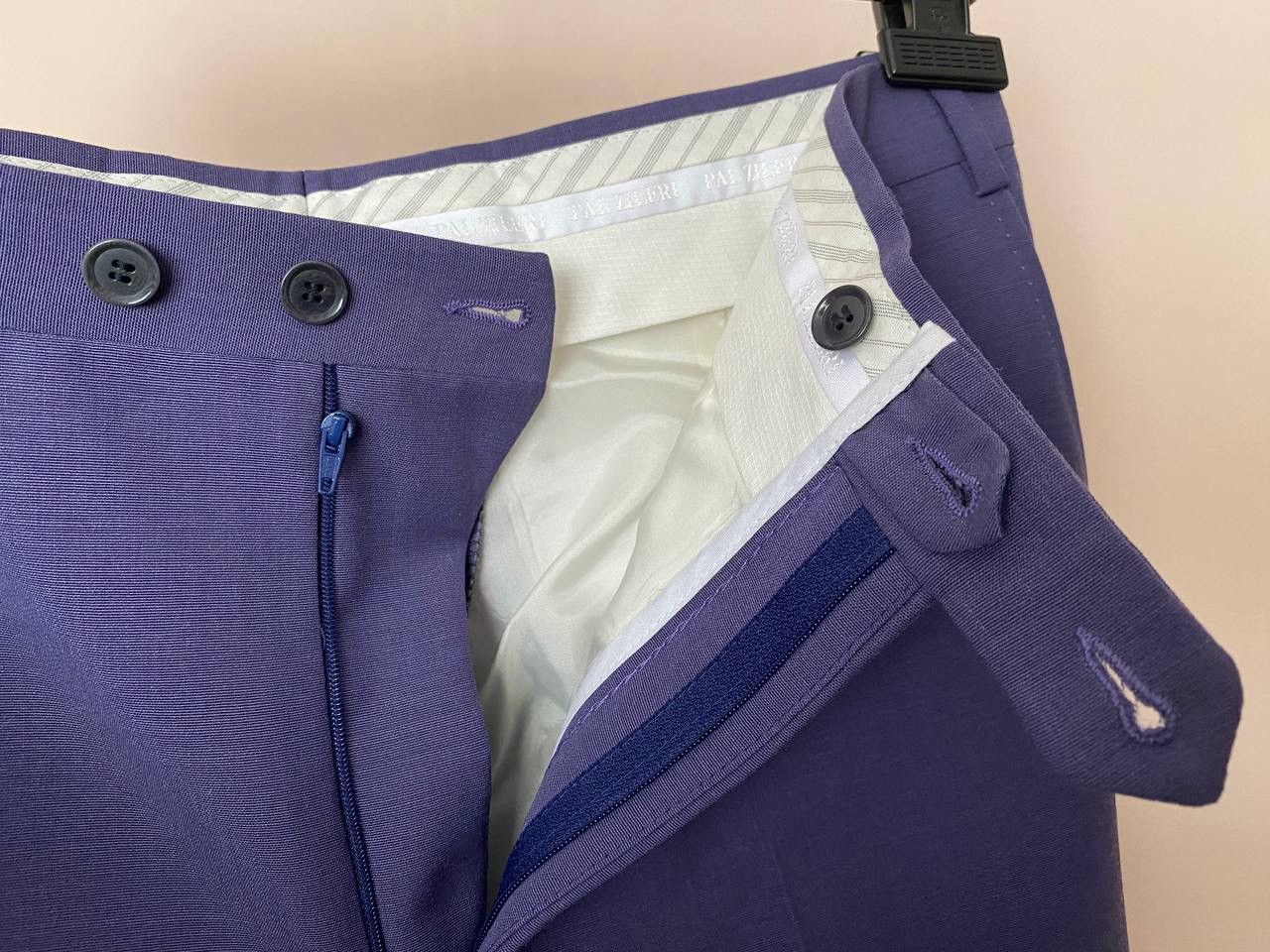 Pal Zileri 2 Pieces PAL ZILERI CERIMONIA Striped Suit One Button Sz 48R Size 48R - 22 Thumbnail