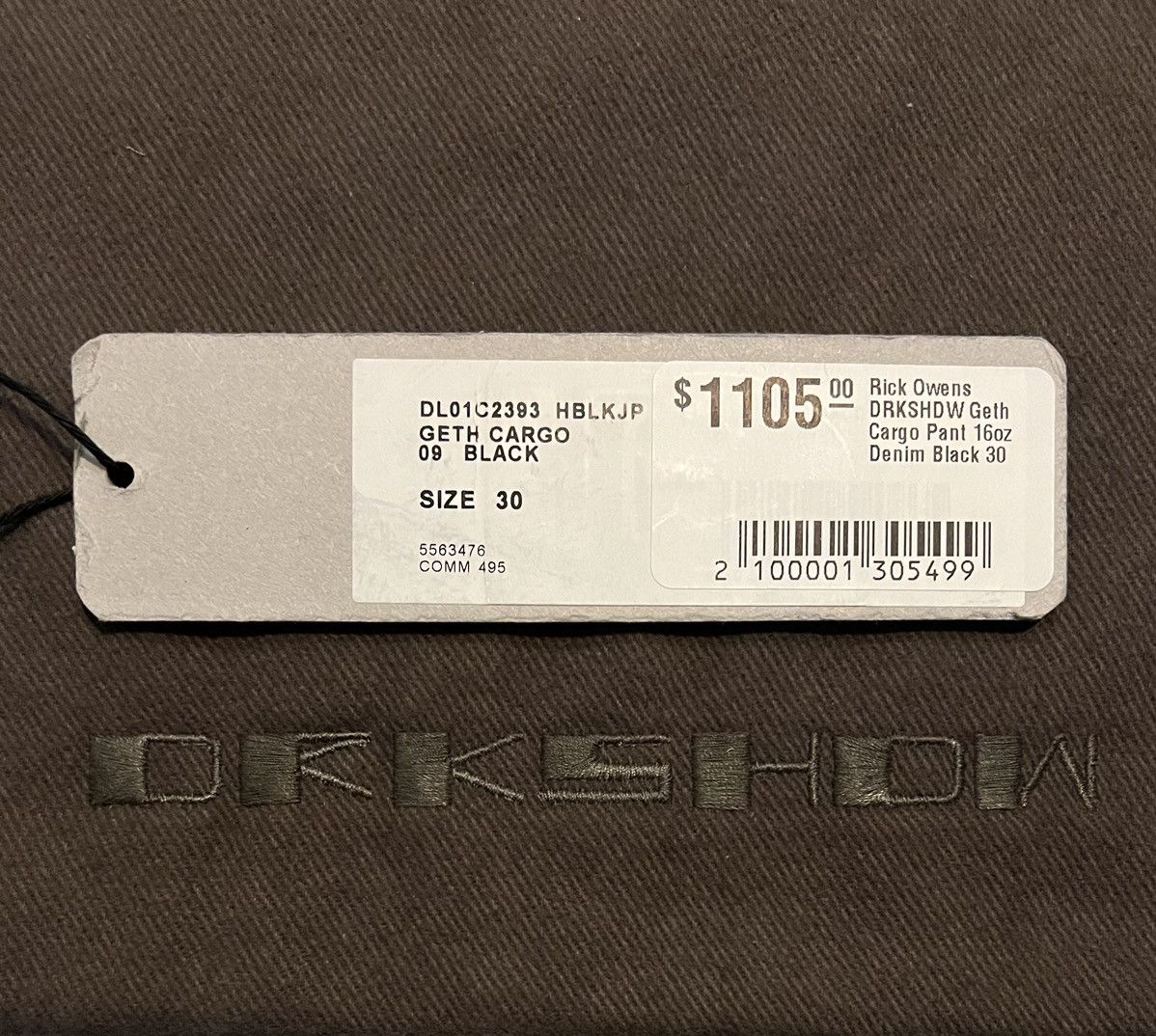 Rick Owens × Rick Owens Drkshdw Rick Owens Geth Cargo Pants LIMITED SS23 16oz Japanese Denim Size US 30 / EU 46 - 7 Thumbnail