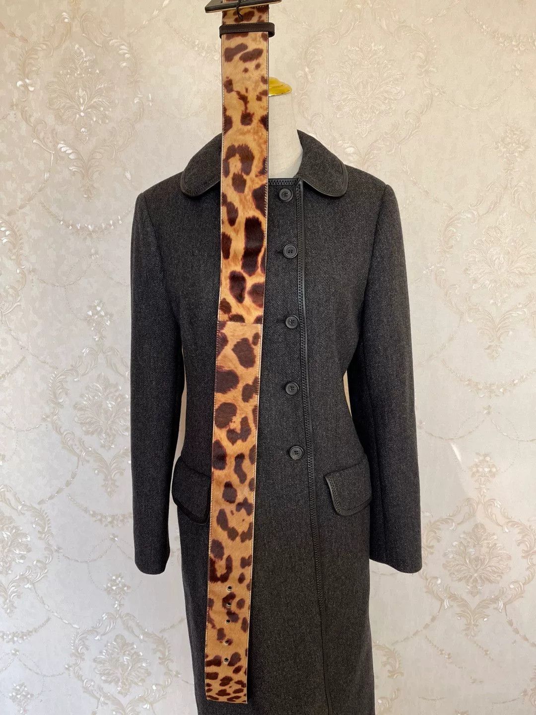 Saint Laurent Paris Saint Laurent YSL Horsehair Leopard Wide Belt Size ONE SIZE - 1 Thumbnail