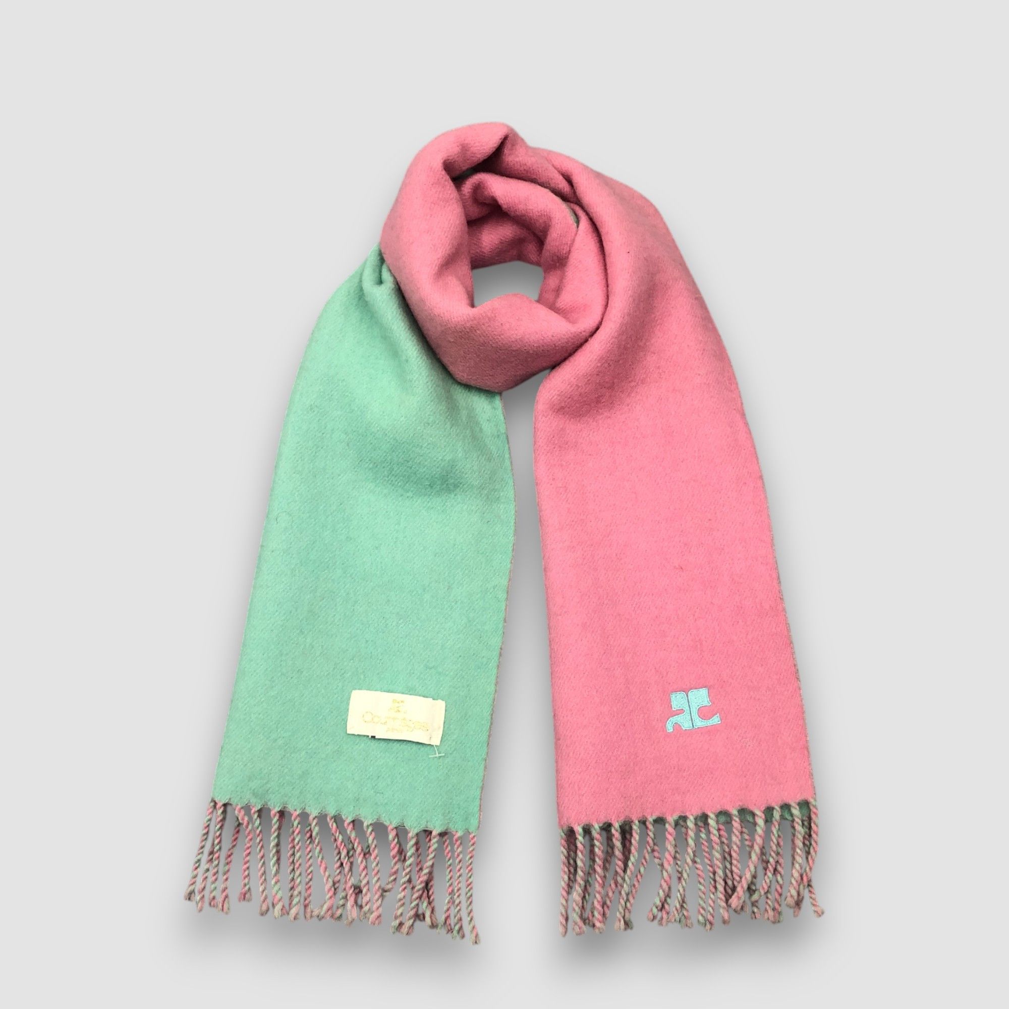 Courreges Vintage Courreges Scarf Muffler Wool Winter Scarves Size ONE SIZE - 1 Thumbnail