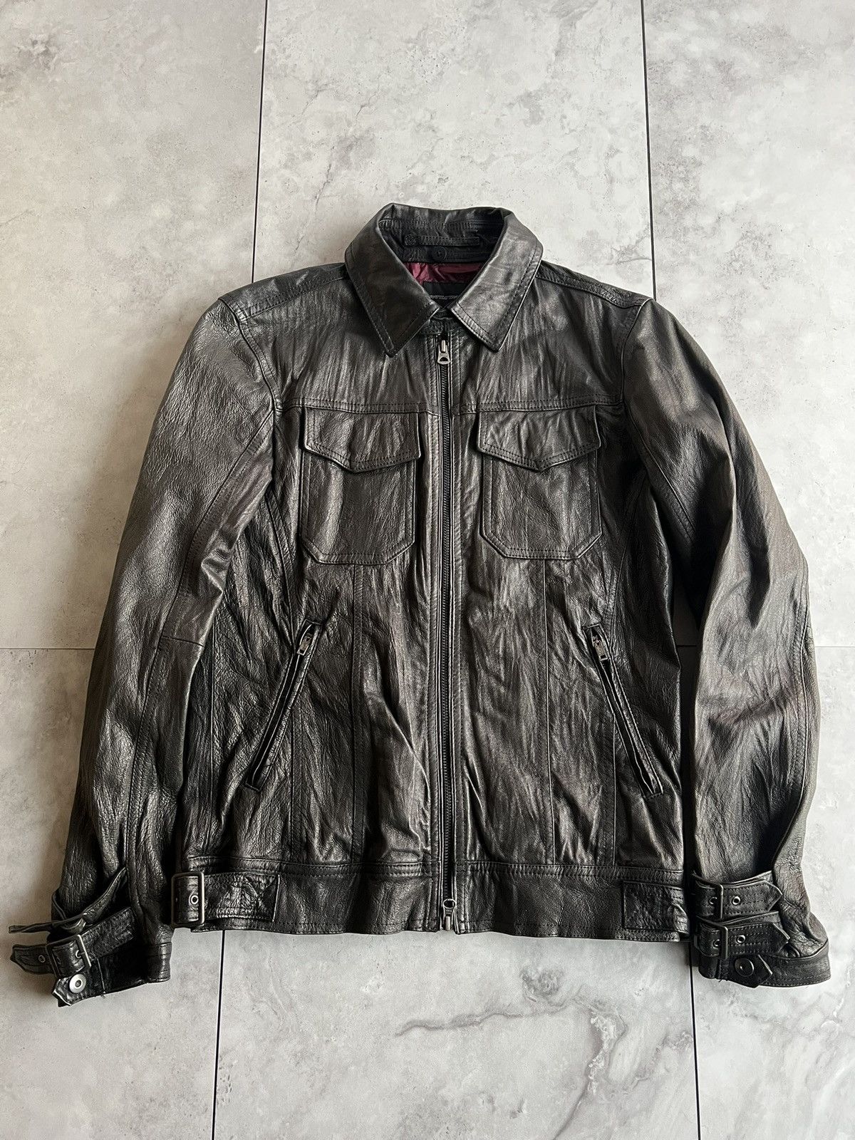 Japanese Brand Rattle Trap Sheepskin Leather Jacket Size US M / EU 48-50 / 2 - 1 Thumbnail