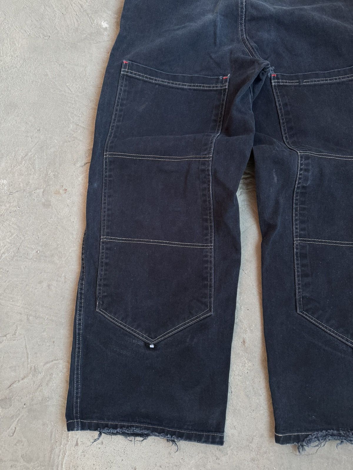 Japanese Brand × Vintage Vintage Big Pockets Distressed Baggy Y2K Denim Pants Size US 31 - 9 Thumbnail