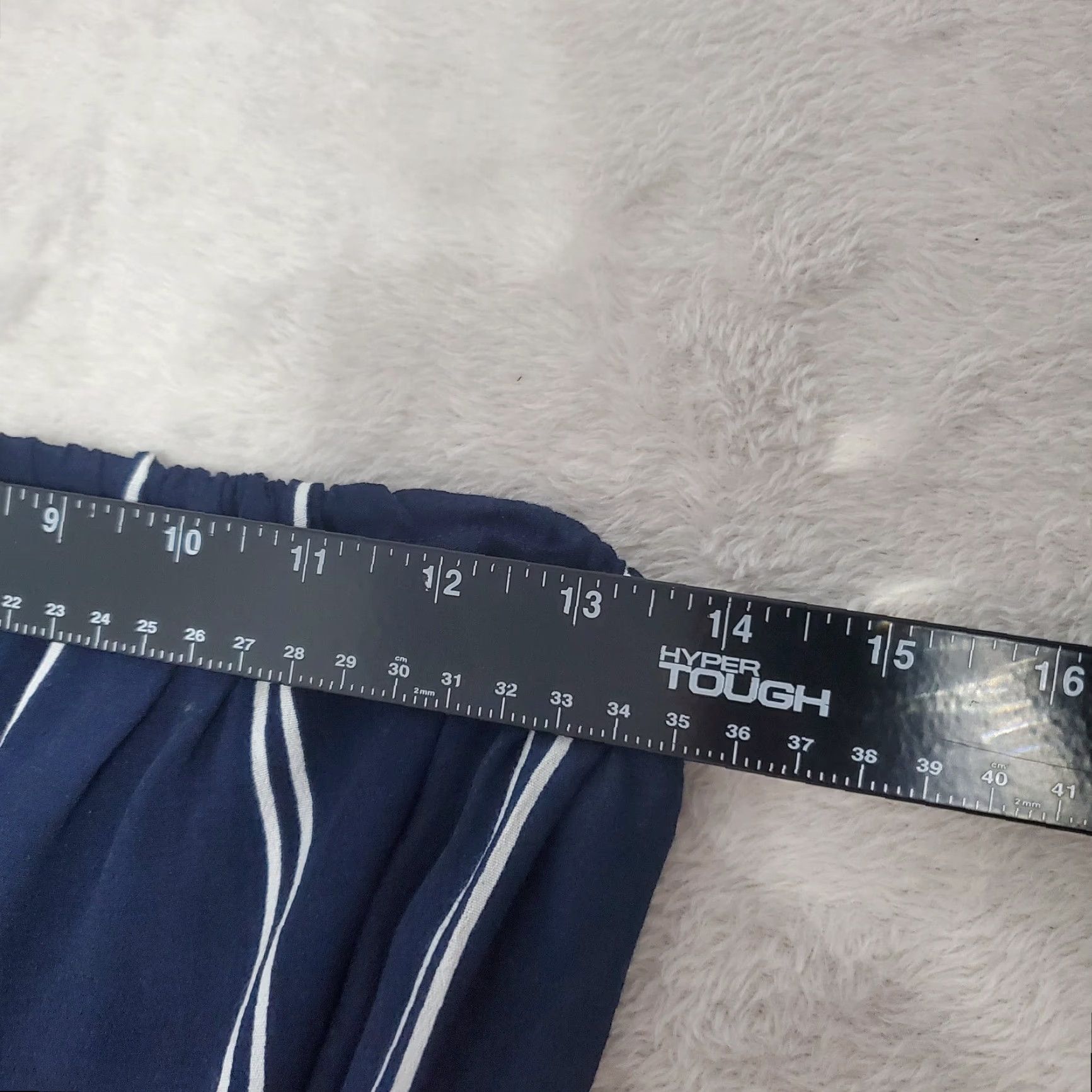 Urban Outfitters Urban Outfitters Silence + Noise Jumpsuit Women L Blue White Striped Strapless Wide Leg Romper Size 36" / US 14 / IT 50 - 7 Thumbnail