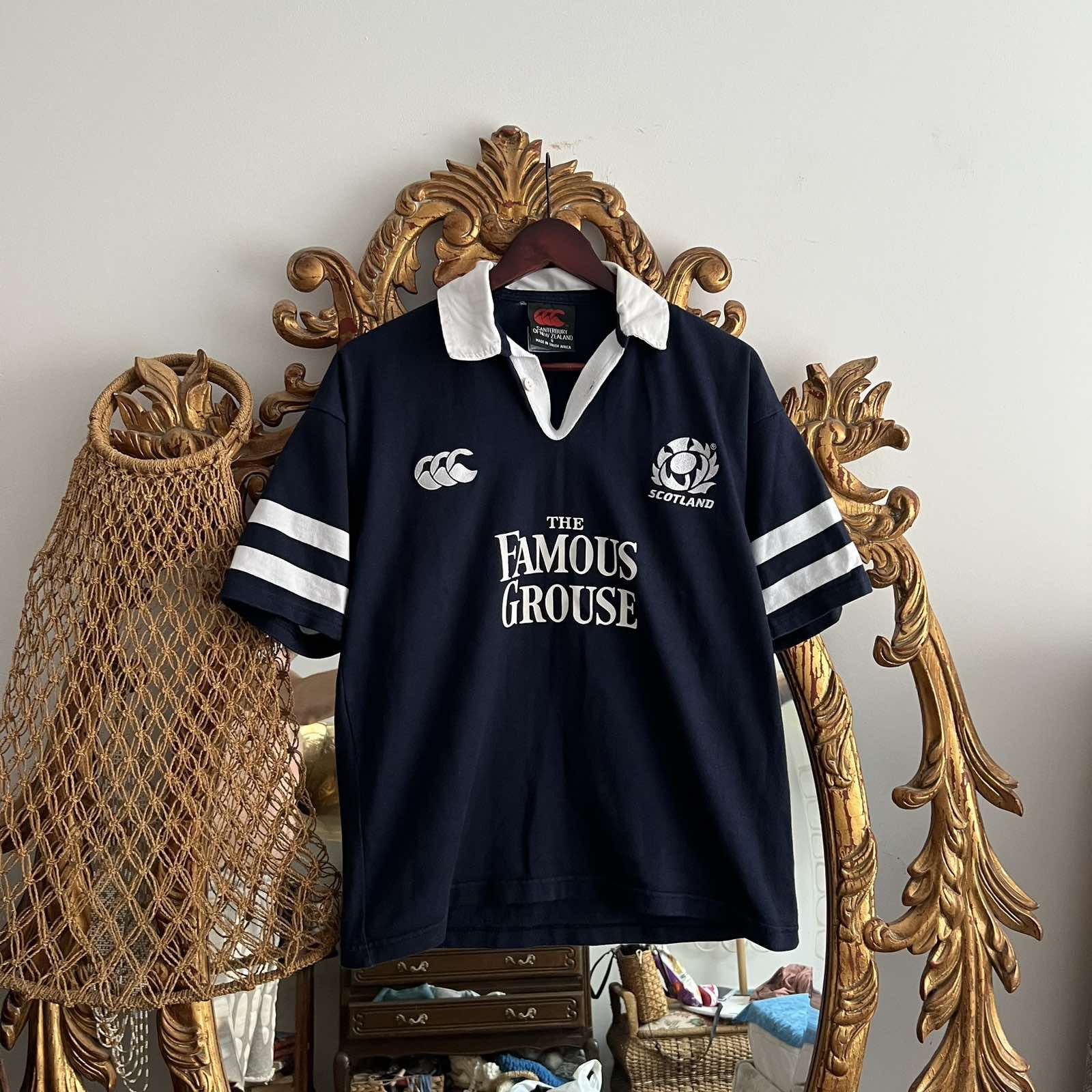 Canterbury of New Zealand Vintage 90's Cunterbury Scotland Rugby Jersey National Sz S Size US S / EU 44-46 / 1 - 1 Thumbnail