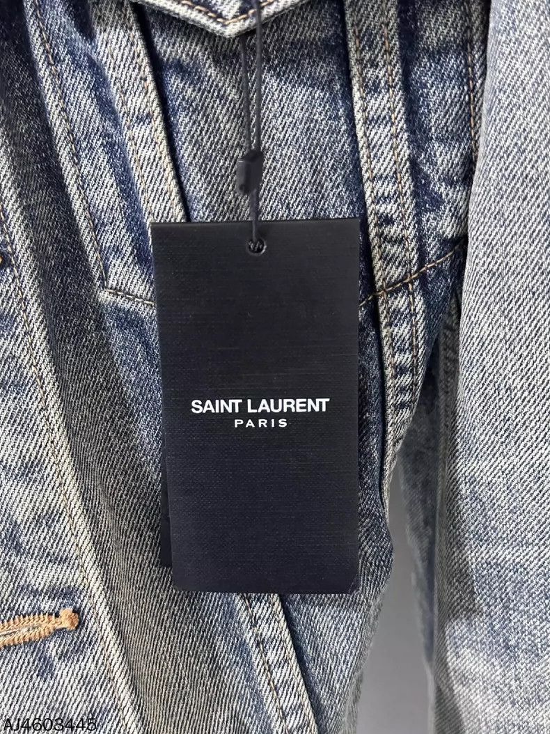 Saint Laurent Paris Saint Laurent Paris Washed denim vintage jacket-2506 Size US S / EU 44-46 / 1 - 8 Thumbnail