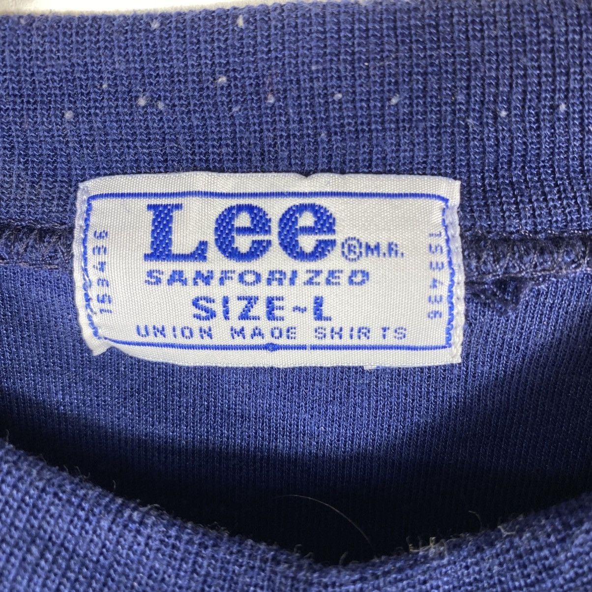 Lee Vintage 80's LEE Sanforized Big Logo Crewneck Sweatshirt Size US L / EU 52-54 / 3 - 5 Thumbnail