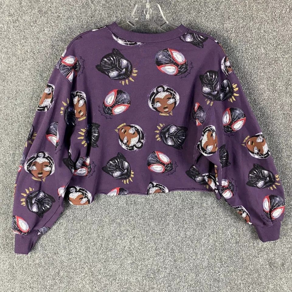 Other Marvel Sweatshirt Women's Medium Crop Panther Spiderman Size M / US 6-8 / IT 42-44 - 8 Thumbnail