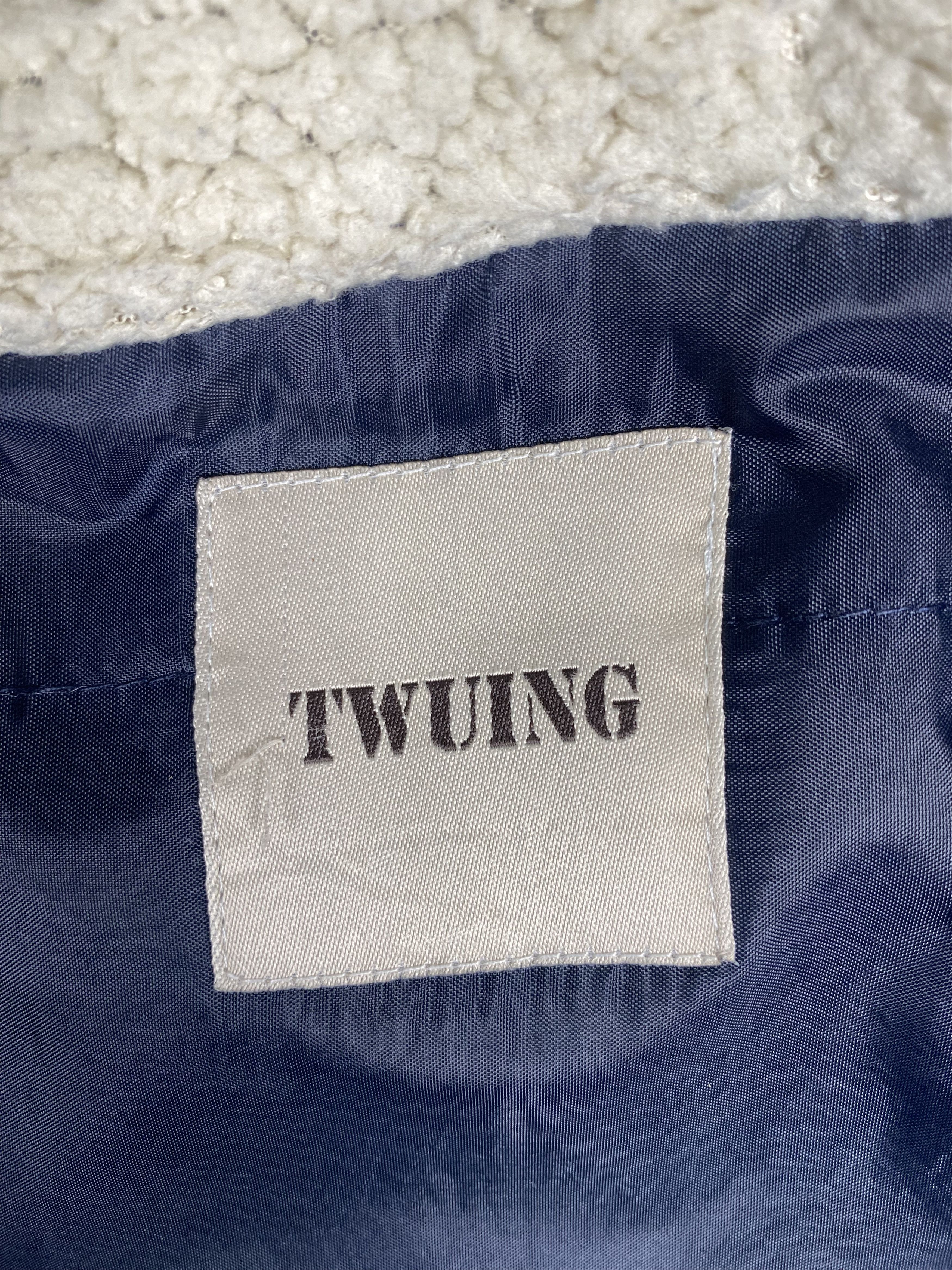 Japanese Brand Vintage Twuing Fleece Hoodie Zip Up Warm Winter Jacket Size US L / EU 52-54 / 3 - 12 Thumbnail