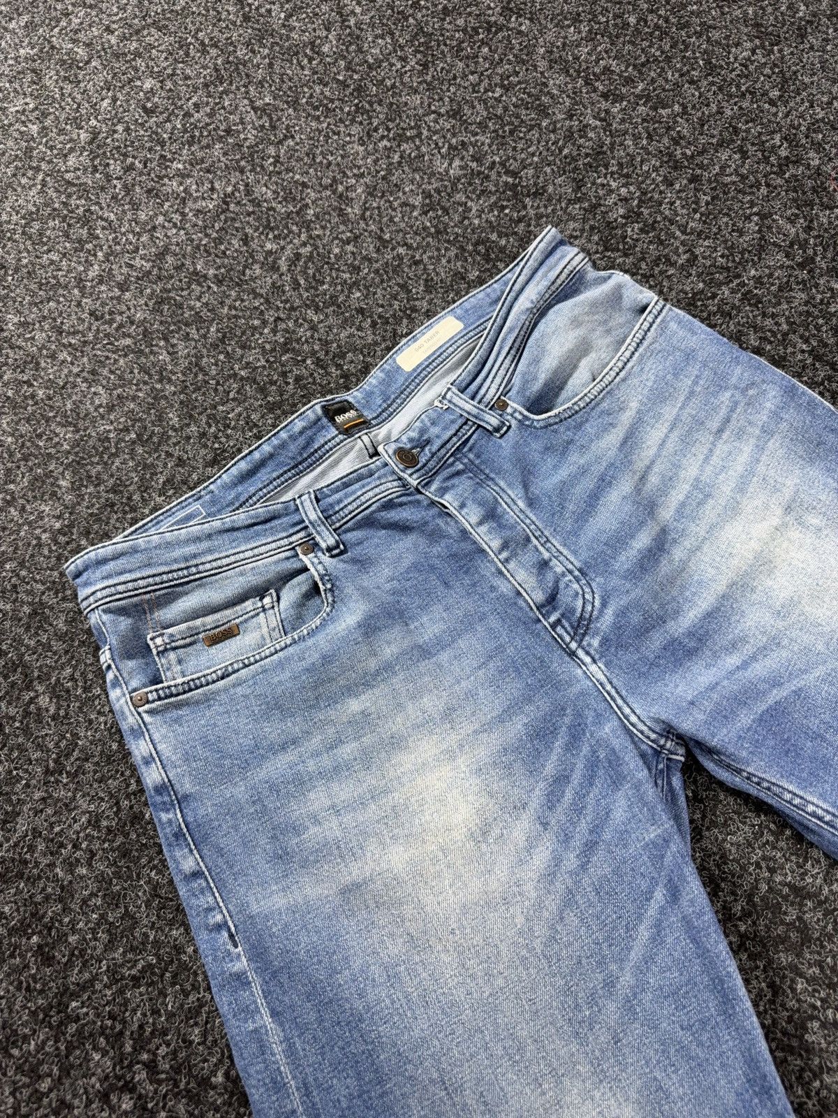 Hugo Boss 00s Hugo Boss Orange Distressed 040 Taber Tapered Jeans W36 Size US 36 / EU 52 - 7 Thumbnail