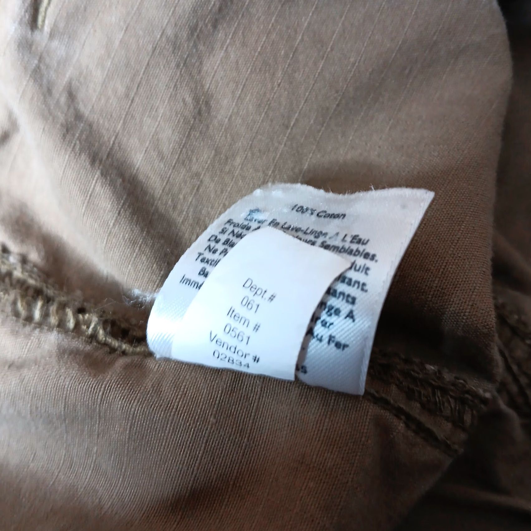 Eddie Bauer Eddie Bauer Shorts Women's Size 16 Cargo Rip Stop Brown Cotton Hiking Outdoors Womens Size 40" / US 18 - 6 Thumbnail