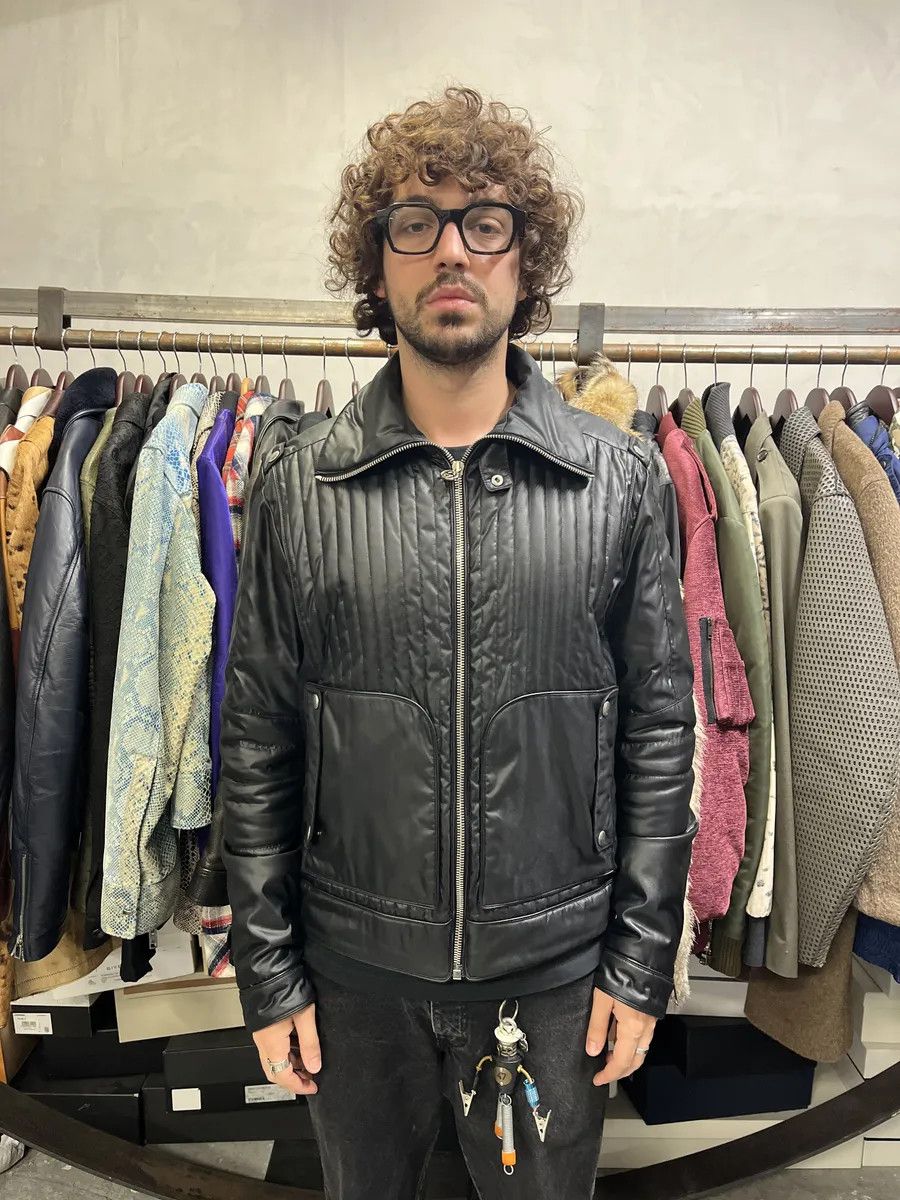 Gucci 2000s Gucci Black Biker Avnat-Garde Puffer Jacket by Tom Ford Size US L / EU 52-54 / 3 - 3 Thumbnail