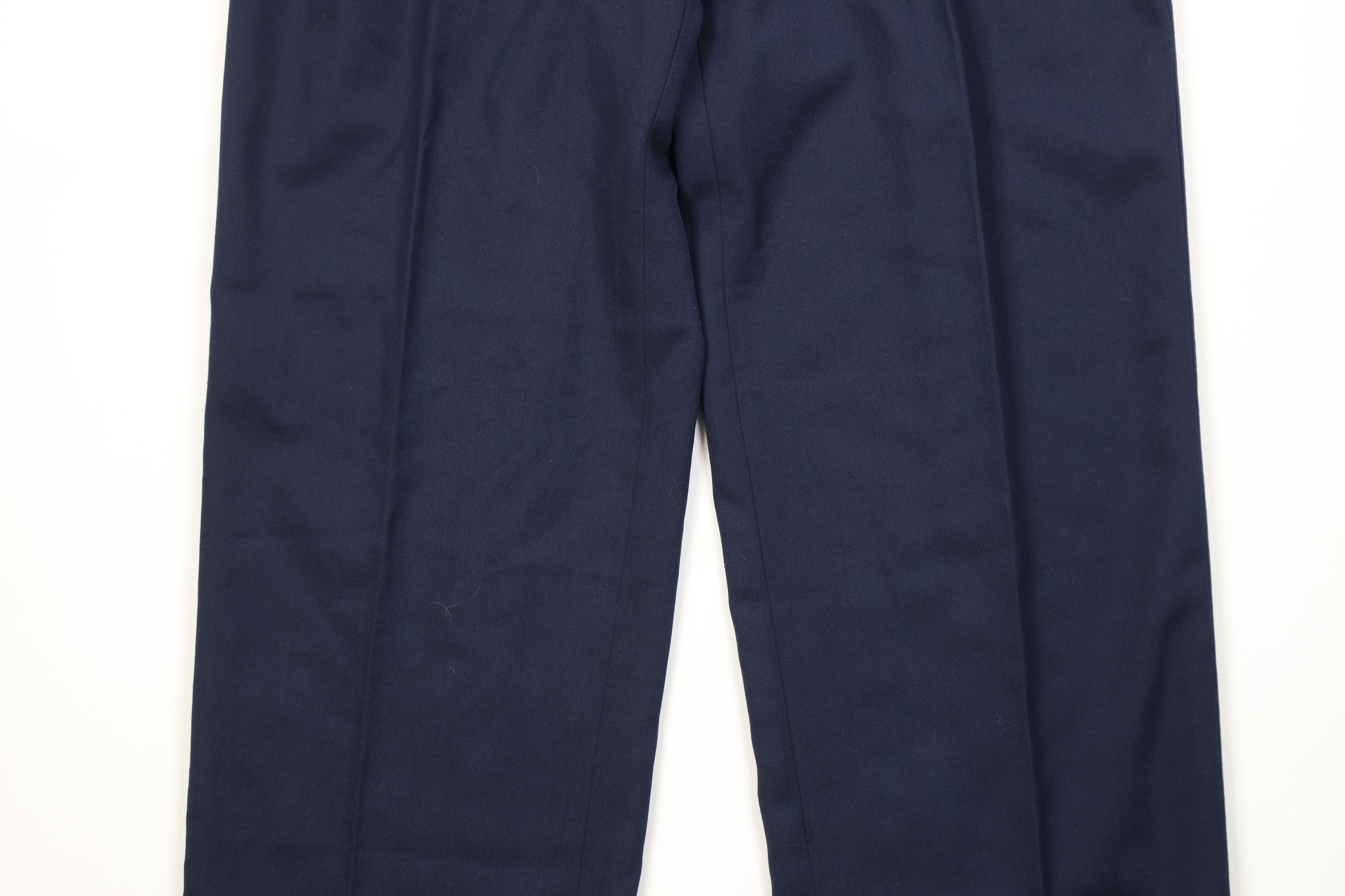 Vintage Vintage 90s Streetwear Knit Wide Leg Chino Pants Blue Size US 32 / EU 48 - 3 Thumbnail