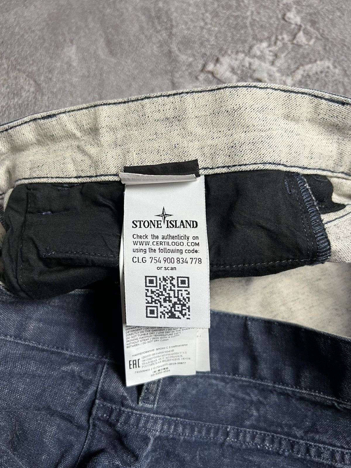Stone Island Vintage Stone Island Jeans Pants Cargo Washed Patch Program Size US 31 - 12 Thumbnail