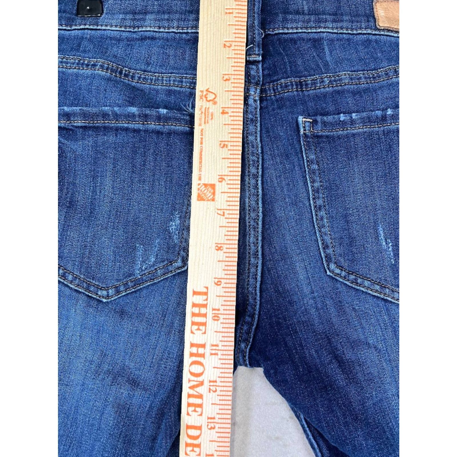 Express Express Jeans Legging Denim Women's 2R Blue Cotton Mid-Rise 5-Pocket Pockets Zip Modern Regular Adult Womens Size 26" / US 2 / IT 38 - 4 Thumbnail