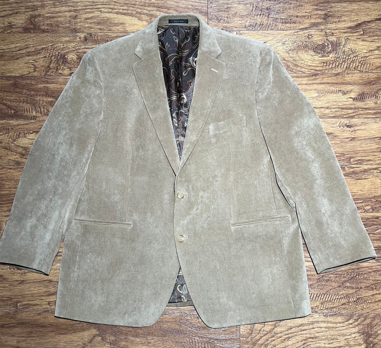 Lauren Ralph Lauren Lauren Ralph Lauren Mens Corduroy Blazer Sport Coat 48R Size 48R - 1 Thumbnail