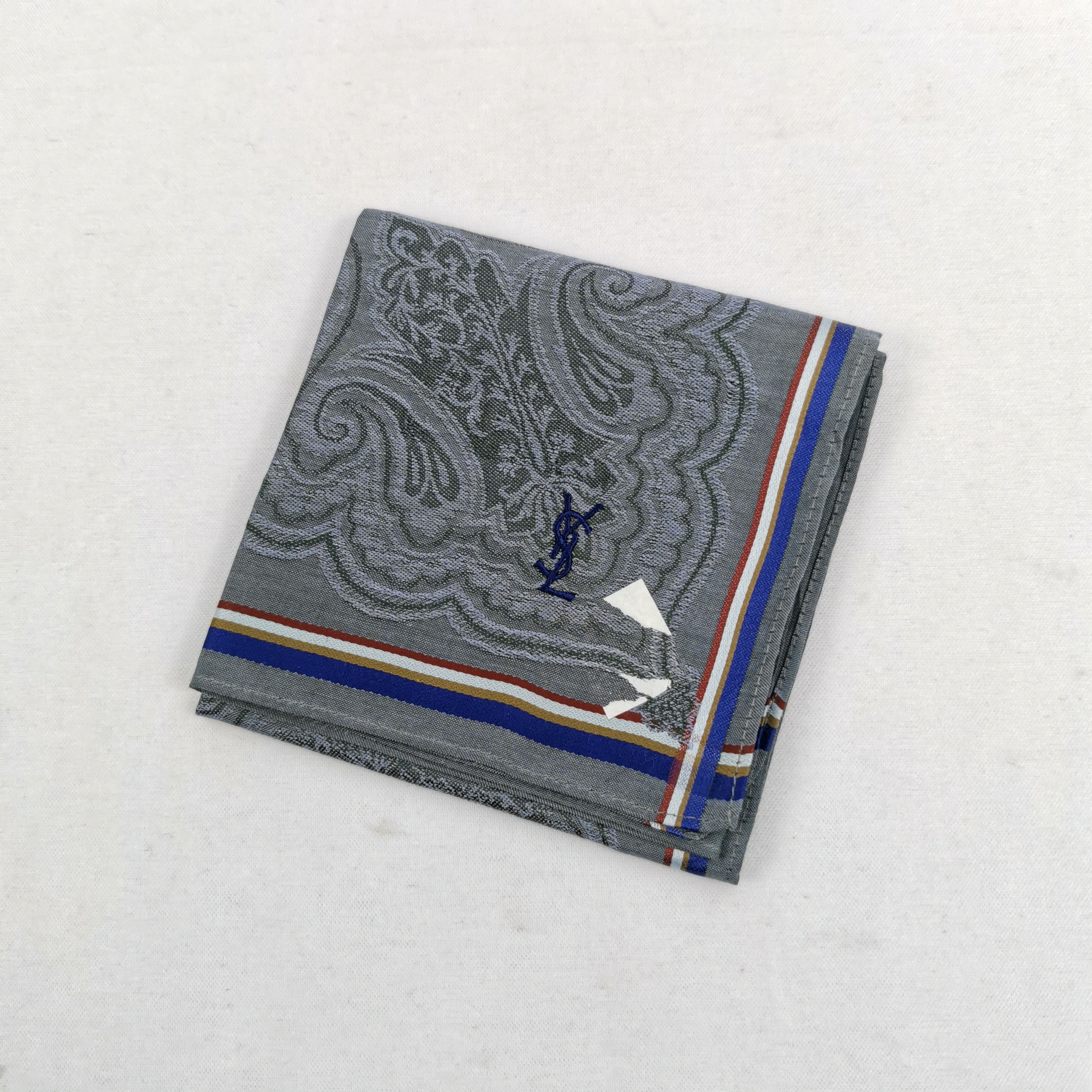Japanese Brand NWT Vintage Yves Saint Laurent Handkerchief Neckerchief Size ONE SIZE - 4 Thumbnail