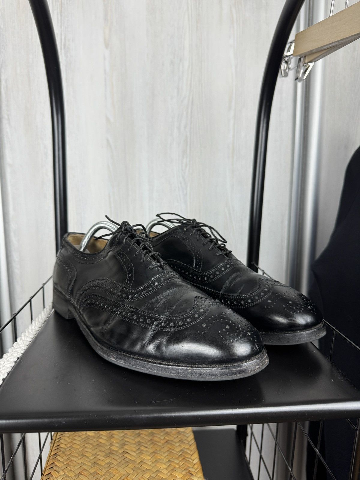 Allen Edmonds Allen Edmonds McAlister black perforated derby brogue shoes Size US 11.5 / EU 44-45 - 2 Thumbnail