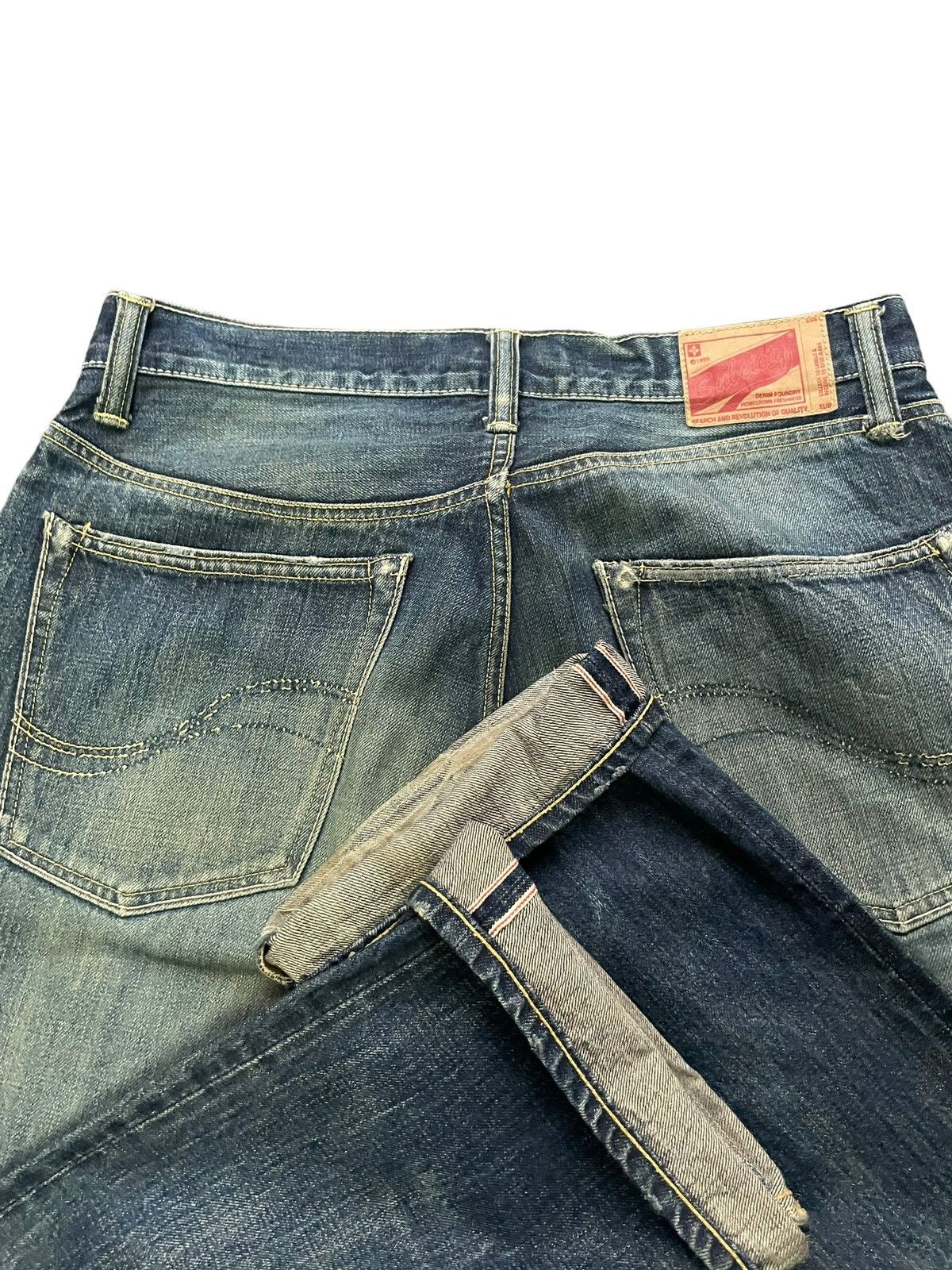 Japanese Brand Subciety Selvedge Distresed Denim Size US 34 / EU 50 - 13 Thumbnail