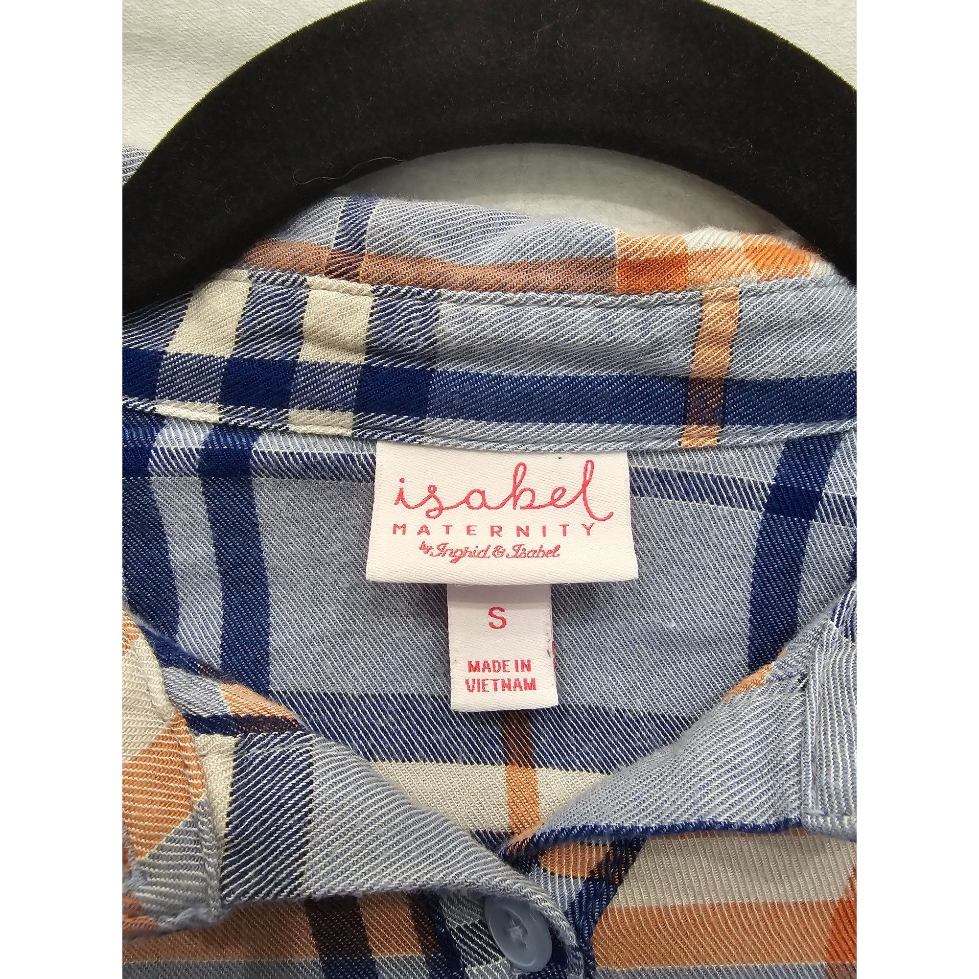 Other Isabel Maternity By Ingrid & Isabel Plaid Button-Front Tunic Size S / US 4 / IT 40 - 2 Thumbnail