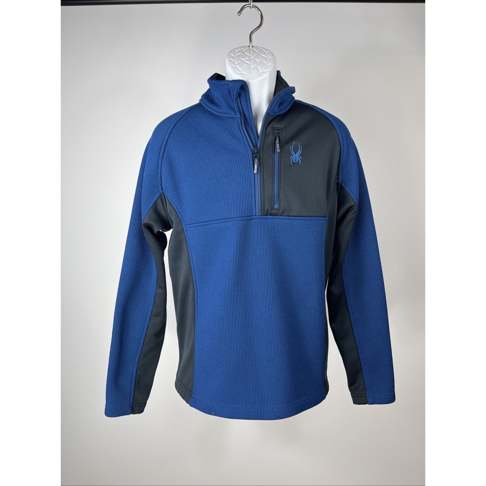 Spyder Spyder Blue 1/4 Zip Sweater Jacket Pullover Size M Men's Size US M / EU 48-50 / 2 - 1 Thumbnail