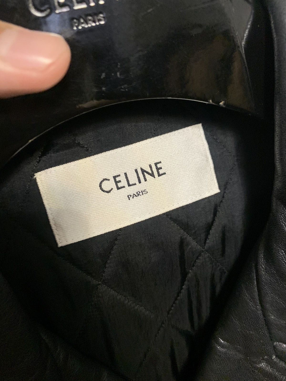 Celine Celine 2022SS Oversized Lambskin biker jacket Size US S / EU 44-46 / 1 - 7 Thumbnail