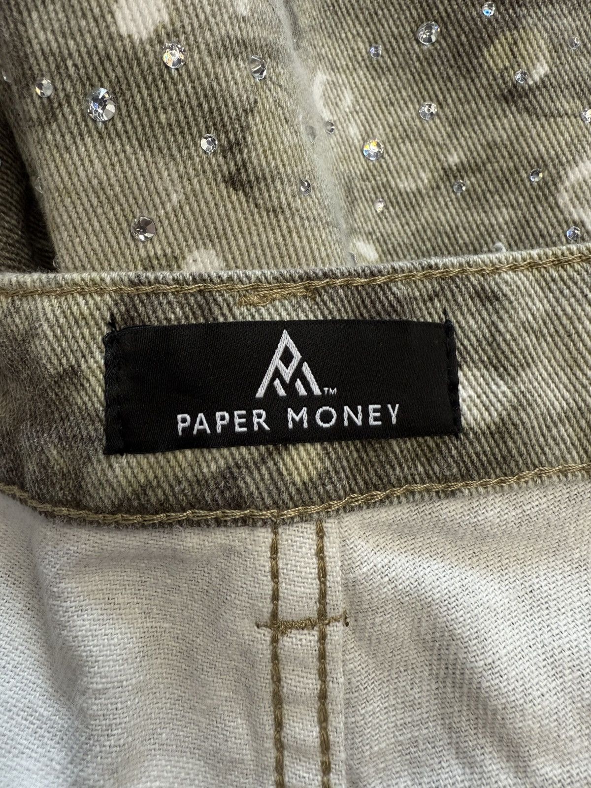Other Paper Money Brand Crystal Camo Jorts Size US 36 / EU 52 - 3 Thumbnail