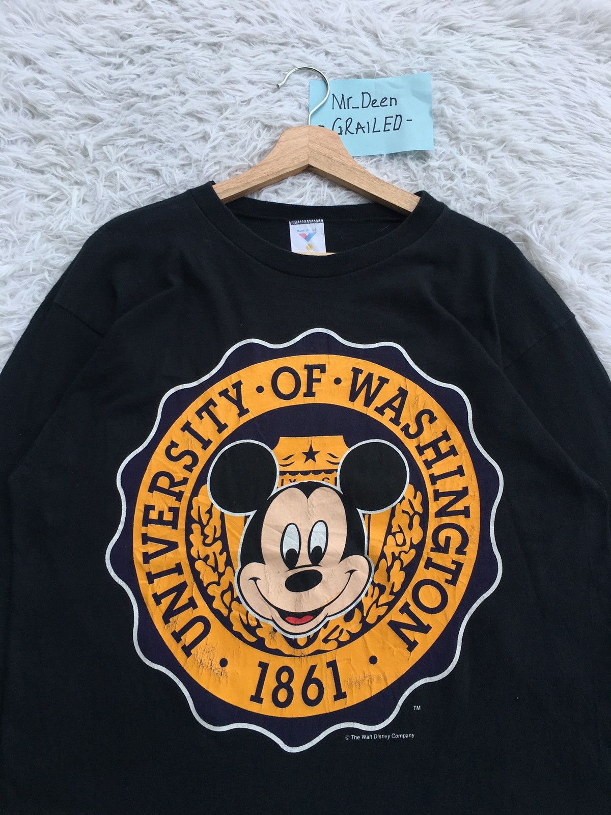 Vintage Rare Vintage University of Washington Longsleeve Shirt Size US L / EU 52-54 / 3 - 6 Thumbnail