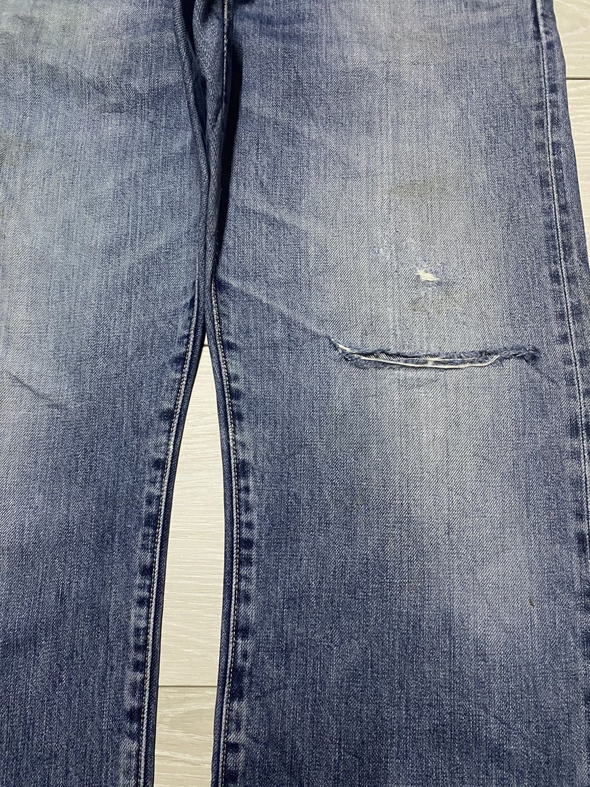 Japanese Brand Vintage japanese Uniqlo Blue Wash Grunge Selvedge Jeans Size US 34 / EU 50 - 9 Thumbnail