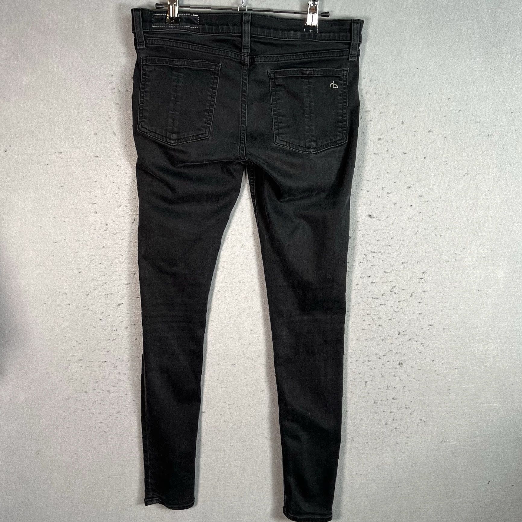 Rag & Bone Rag Bone Jeans Size 28 Black Midrise Stretchy Skinny Legging Womens Size 28" / US 6 / IT 42 - 7 Thumbnail