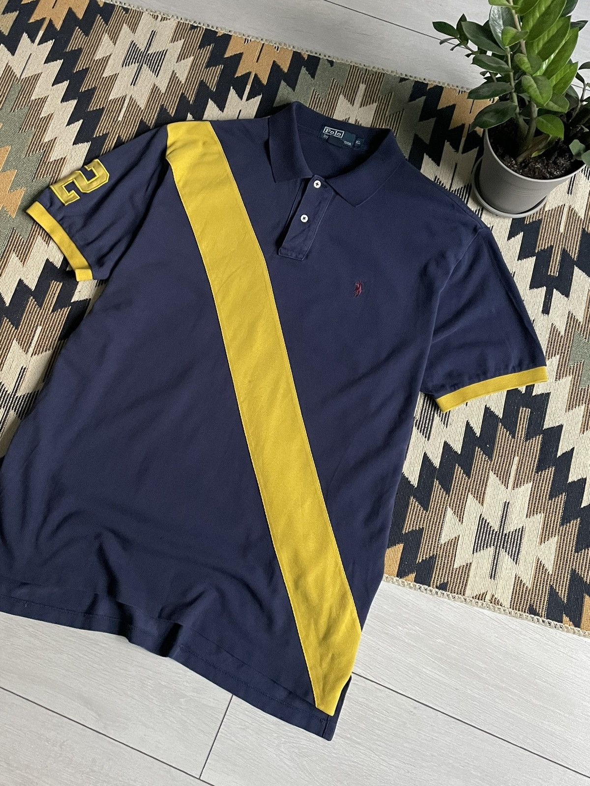 Vintage Vintage Polo Ralph Lauren Big Logo T-shirt Size US XL / EU 56 / 4 - 4 Thumbnail