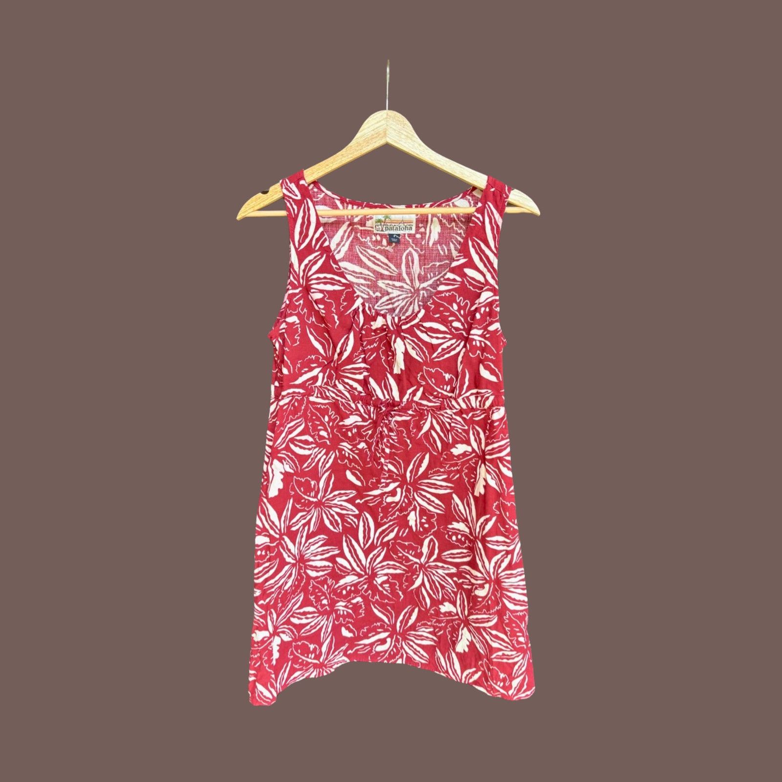Patagonia VTG Sundress | Pataloha Red Floral Cotton | Aloha-core Size M / US 6-8 / IT 42-44 - 1 Thumbnail