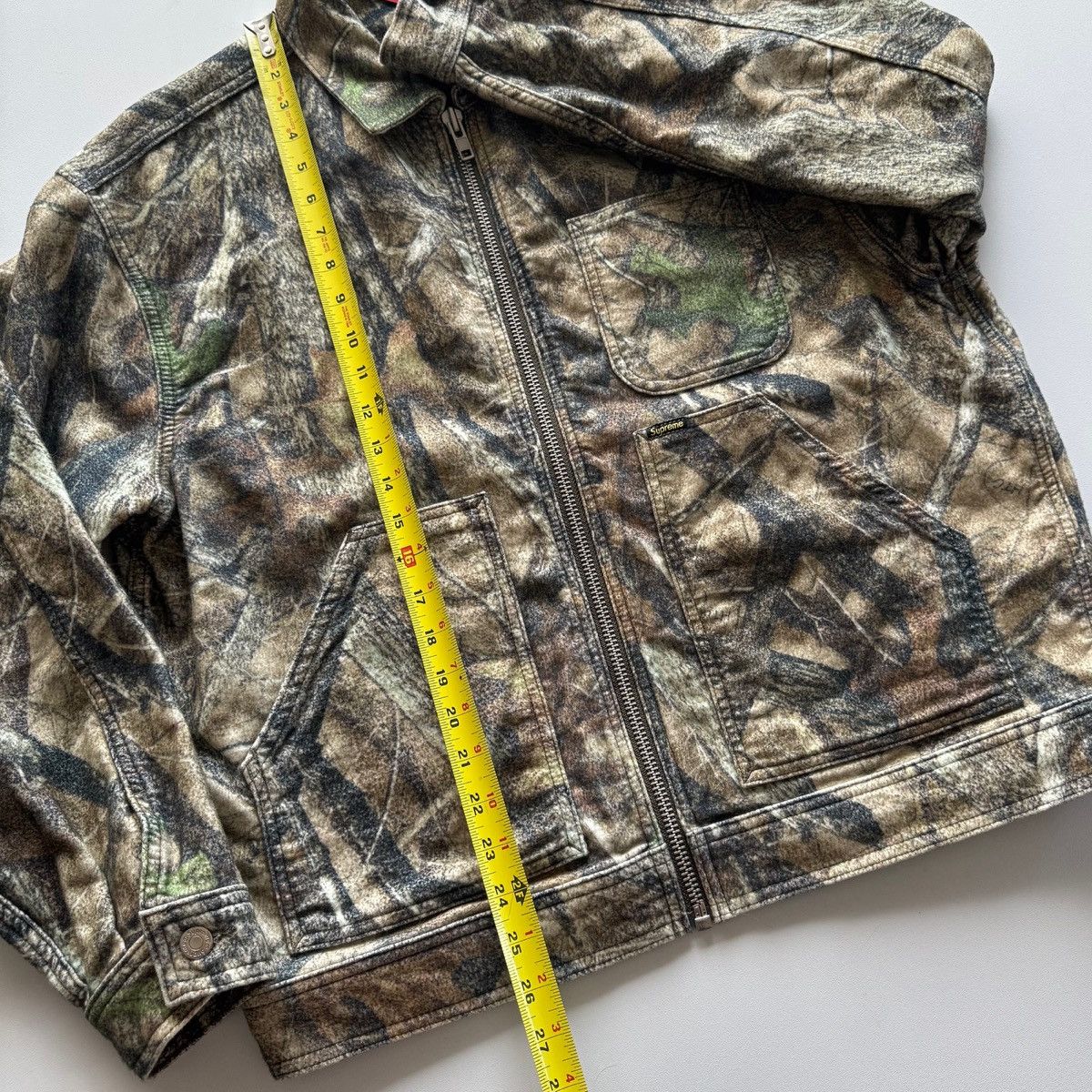 Supreme FW23 Camo Moleskin Work Jacket Size US M / EU 48-50 / 2 - 12 Thumbnail