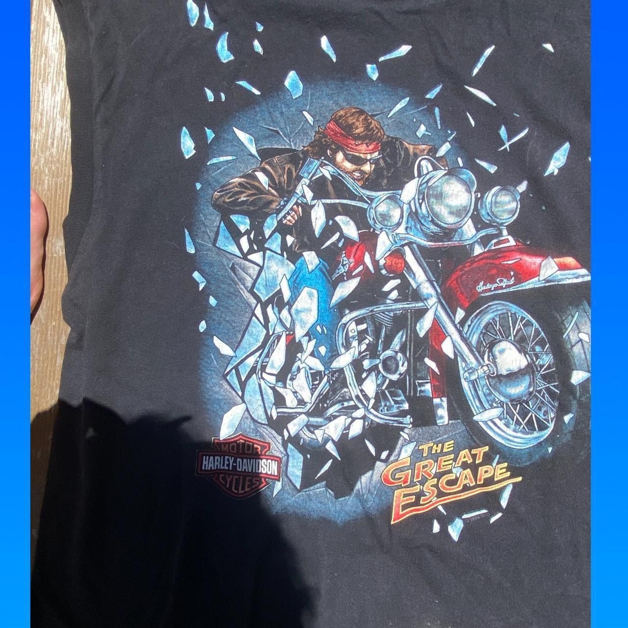 Harley Davidson × Vintage VINTAGE SLEEVELESS DEAD STOCK 90s HARLEY SHIRT Size US XL / EU 56 / 4 - 2 Thumbnail