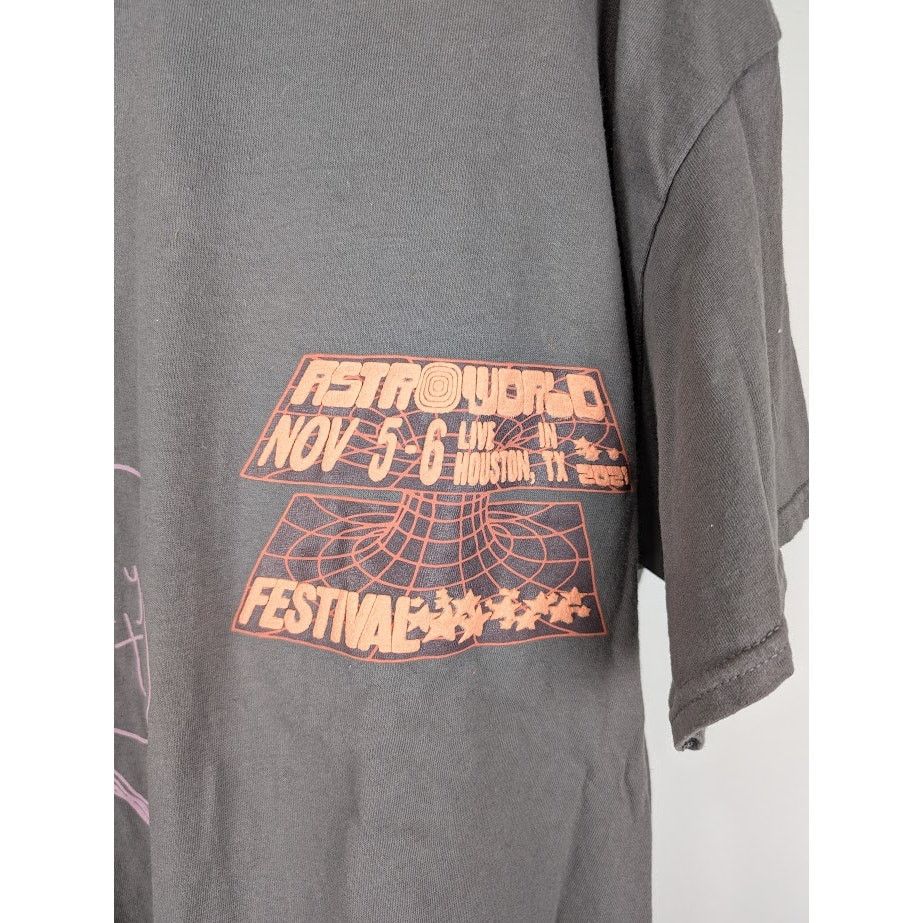 Travis Scott o1rshd1 Astrofest Open Your Eyes Tee Shirt in Grey Size US L / EU 52-54 / 3 - 5 Thumbnail