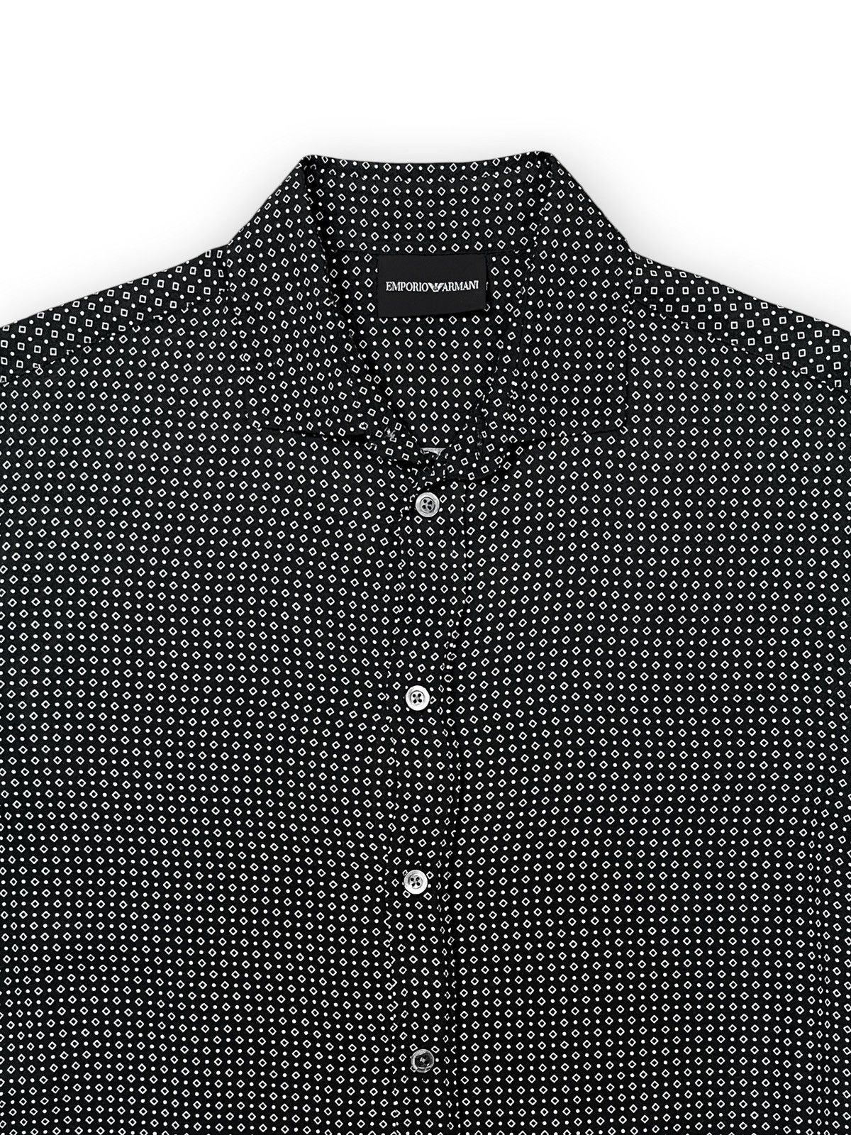 Emporio Armani Y2K Emporio Armani Geometric Pattern Print Button Up Size US M / EU 48-50 / 2 - 2 Thumbnail