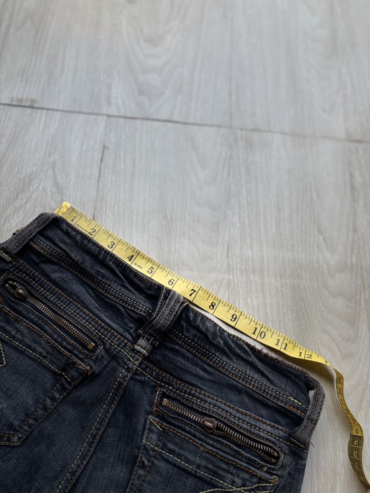 Japanese Brand CECIL MCBEE lace up flare jeans Size US 26 / EU 42 - 8 Thumbnail
