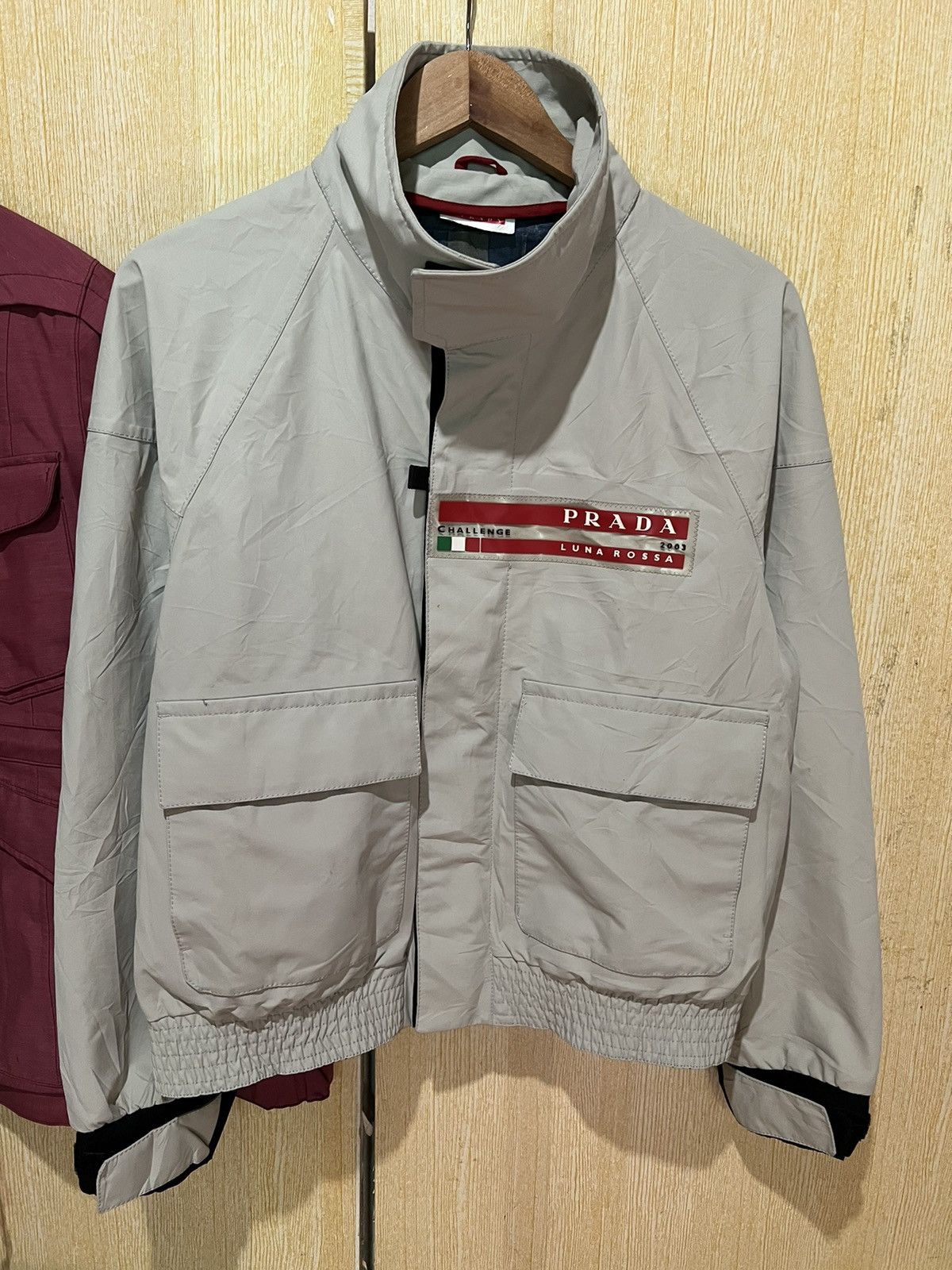 Pre-owned Prada Challenge 2003 Luna Rossa Jacket In Khaki