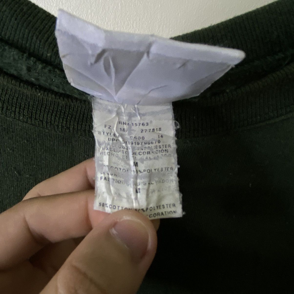 Champion Vintage 2000s Champion Green Blank Sweatshirt Size US M / EU 48-50 / 2 - 5 Thumbnail