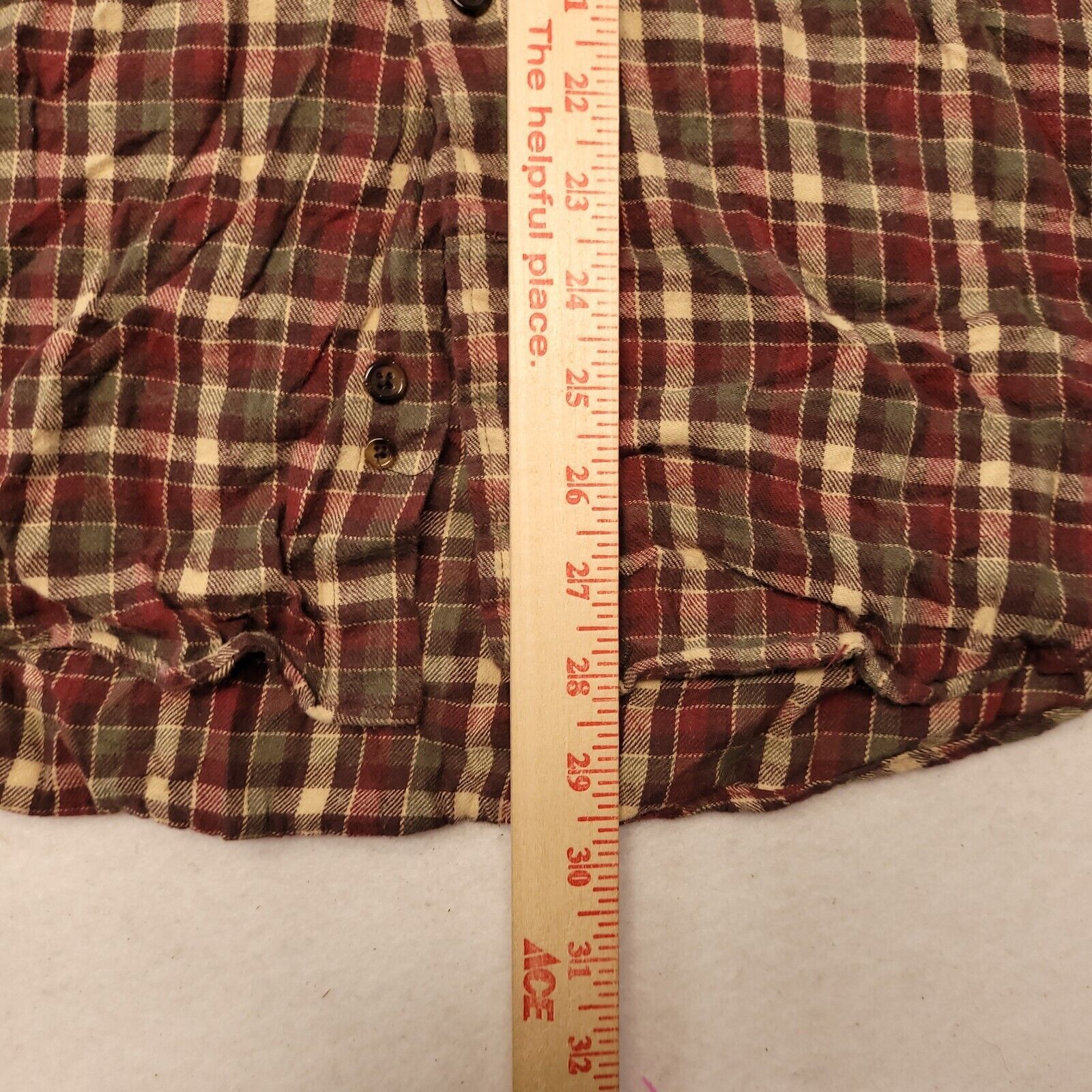 Saddlebred Saddlebred Madras Flannel Shirt Mens Size Large L Red White Size US L / EU 52-54 / 3 - 8 Thumbnail