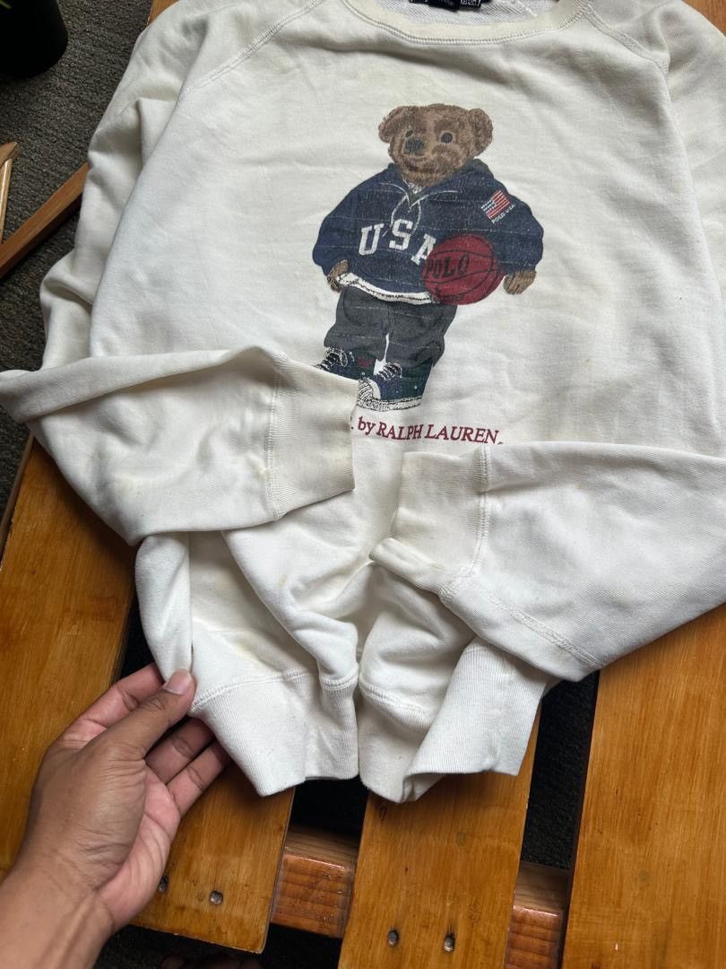 Polo Ralph Lauren × Vintage VINTAGE POLO BEAR SWEATSHIRT Size US M / EU 48-50 / 2 - 3 Thumbnail