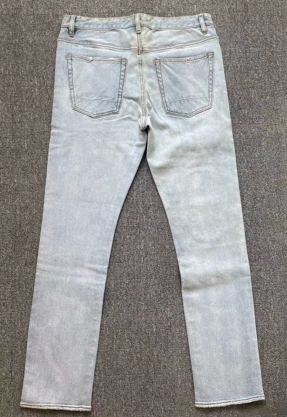 Billionaire Boys Club BBC Distressed Embroidered Slim-Fit Stretch Jeans Size US 34 / EU 50 - 2 Thumbnail