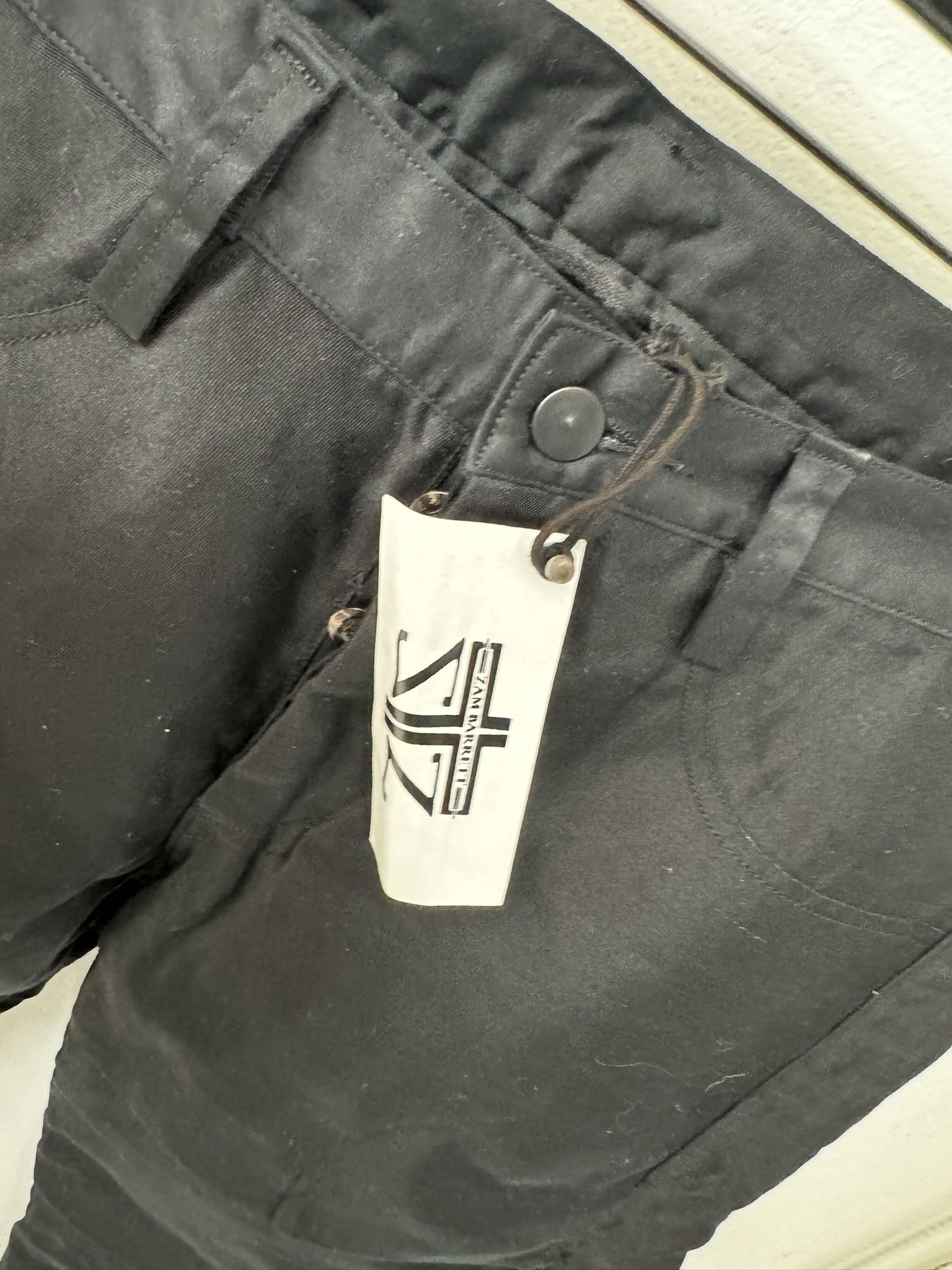 Zam Barrett ZAM BARRETT Silk Layer Ruched "Cocoon" Jeans sz. 46 MSRP$450 Size US 30 / EU 46 - 3 Thumbnail