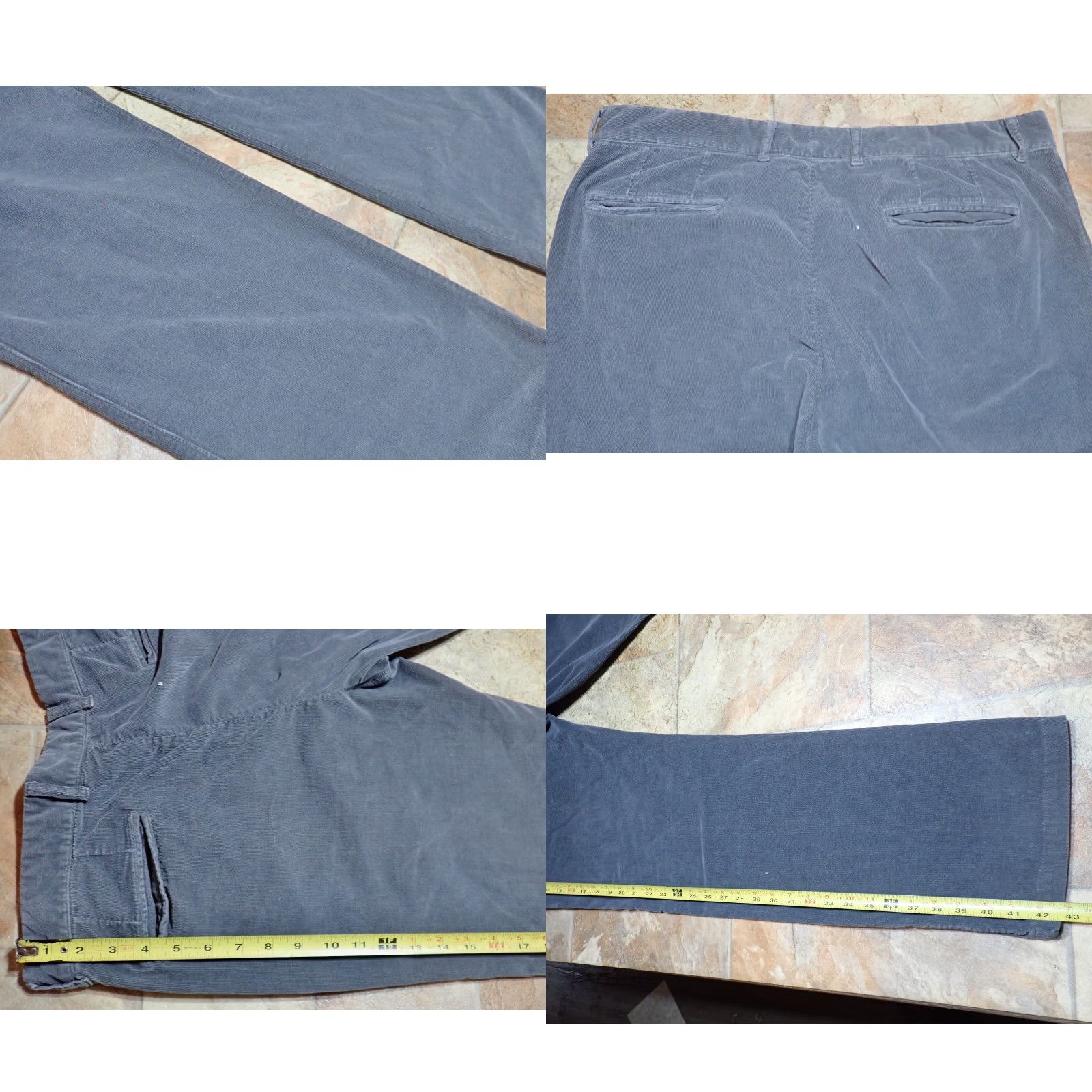 J.W. Brine J.W. Brine Chinos Corduroy Pants Casual Gray Cotton Italy Made 36x30 5-Pocket Vintage Mens Size US 36 / EU 52 - 8 Thumbnail