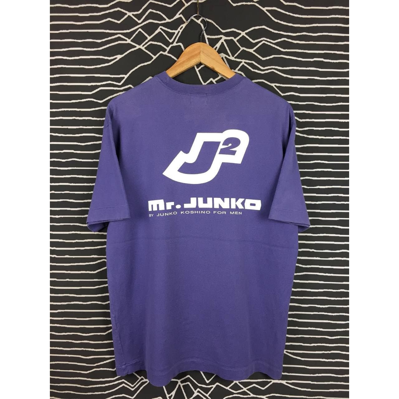 Japanese Brand × Mr. Junko × Vintage Vtg J2 Mr.JUNKO By Junko Koshino For Men Big Logo Tee Size US L / EU 52-54 / 3 - 1 Thumbnail