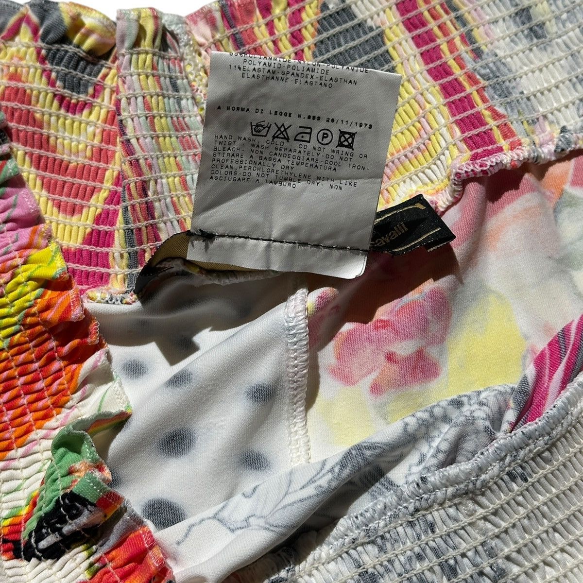 Roberto Cavalli 2004 graphic floral set top + skirt Size XL / US 12-14 / IT 48-50 - 5 Thumbnail