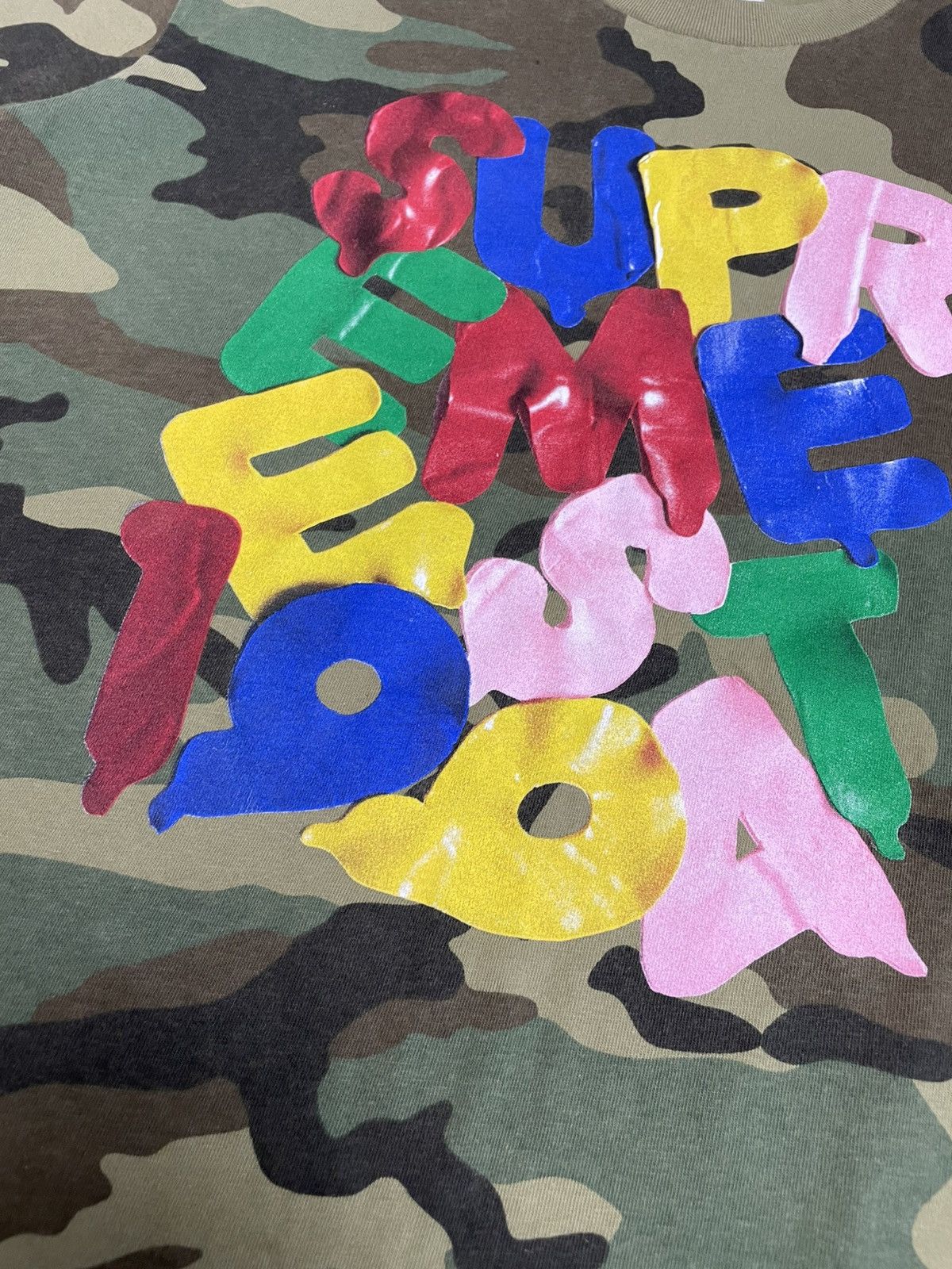 Supreme Supreme New York Balloons Tee Camo Green Size US M / EU 48-50 / 2 - 4 Thumbnail