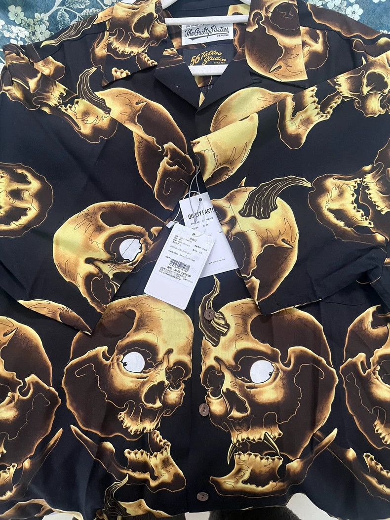 Wacko Maria wacko maria Skull shirt 2503-Nextarrow Size US M / EU 48-50 / 2 - 6 Thumbnail